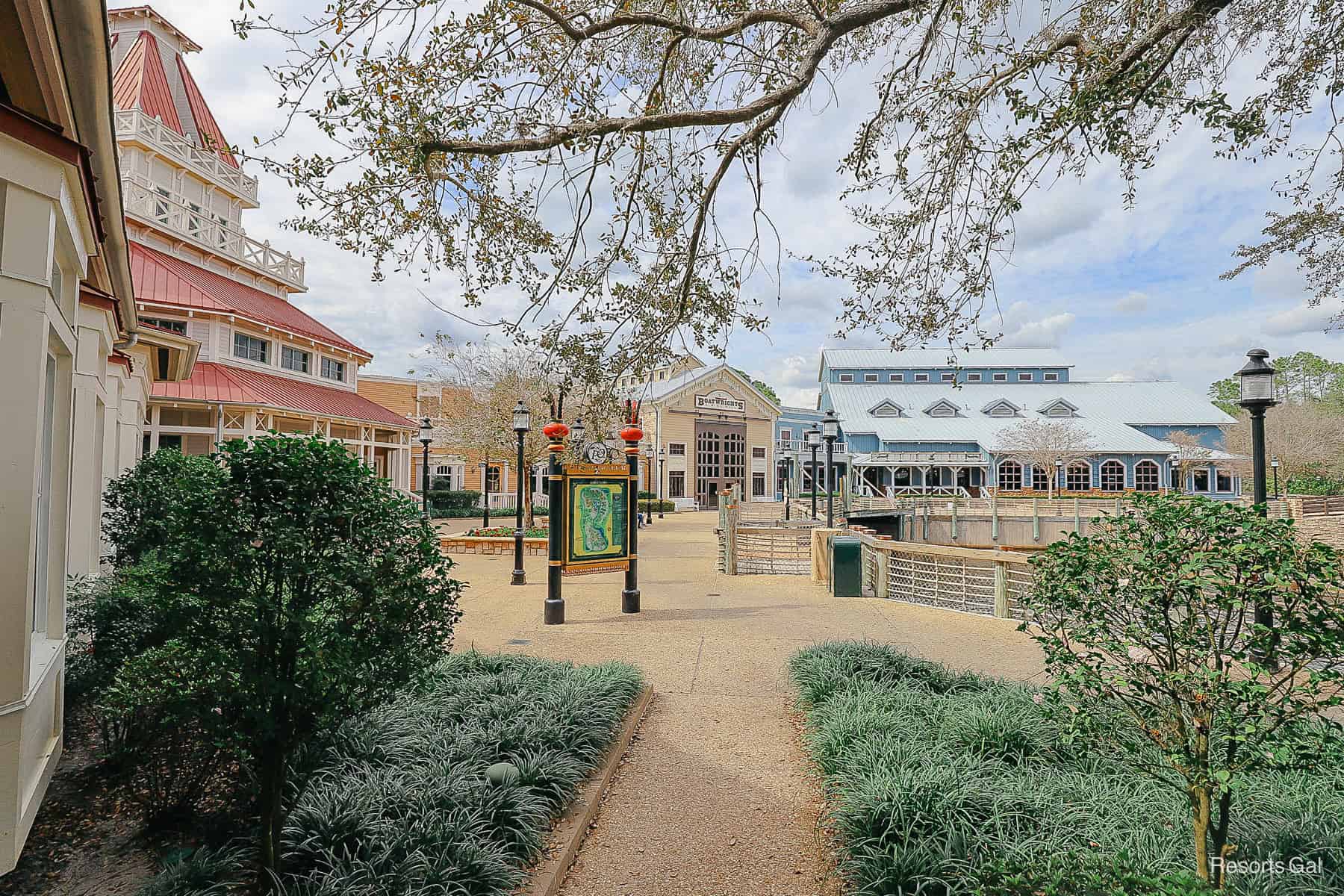 a scenic view of the resort area 