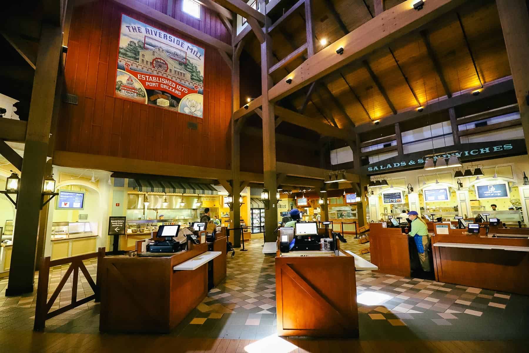 The Riverside Mill food court interior 