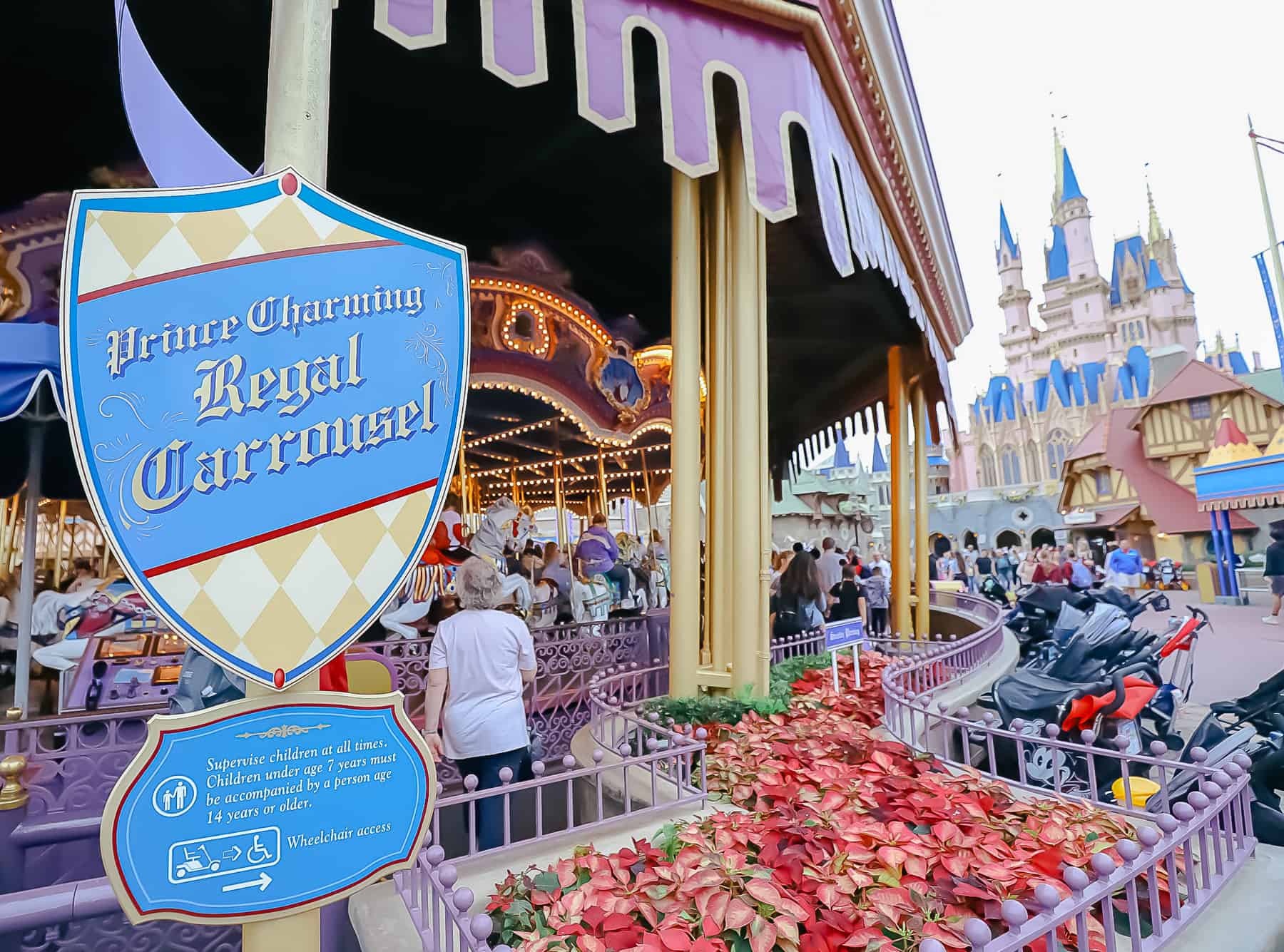 entrance for Prince Charming Regal Carrousel at Magic Kingdom