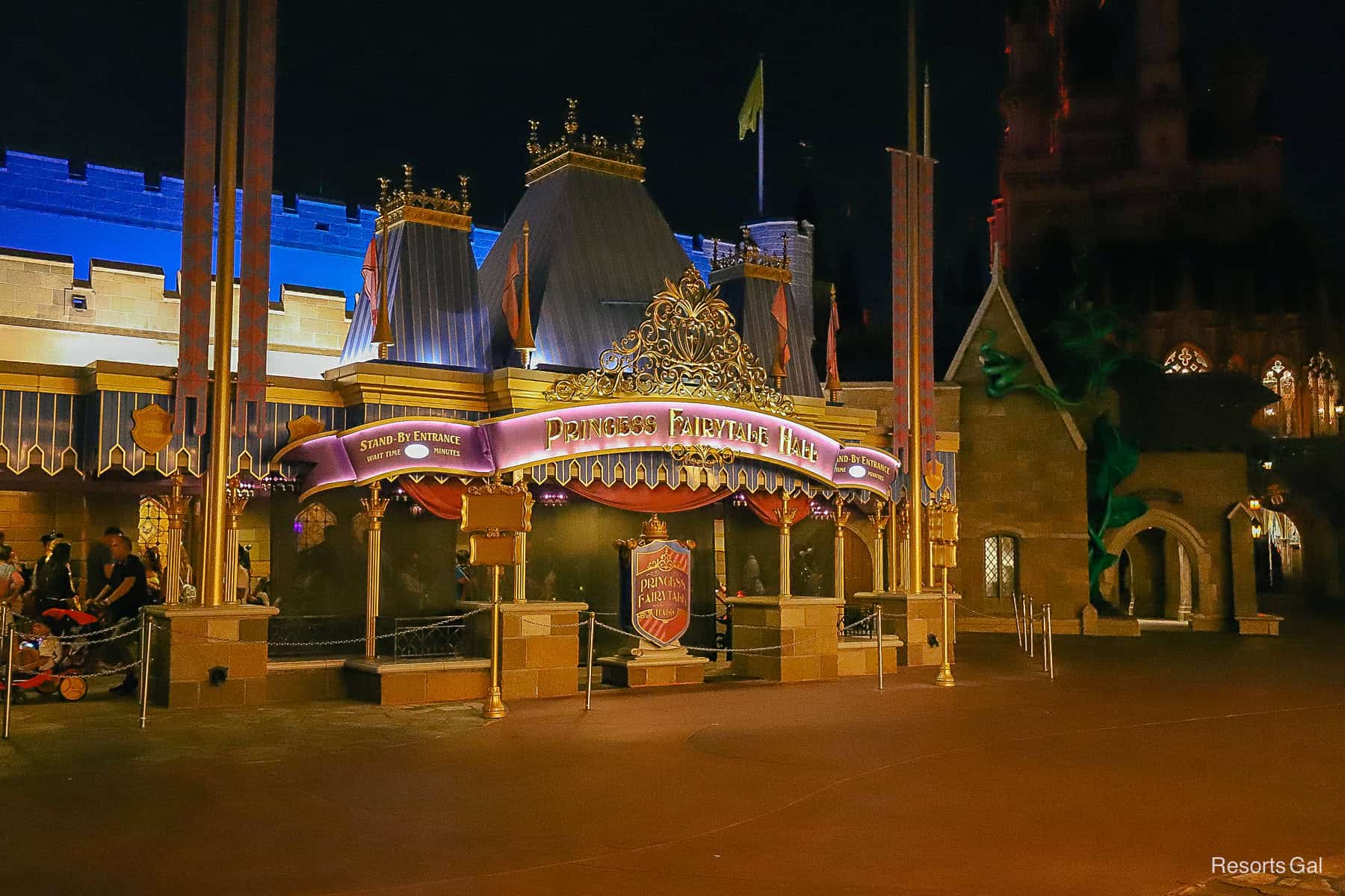 entrance of Princess Scary-tale Hall during Mickey's Halloween Party