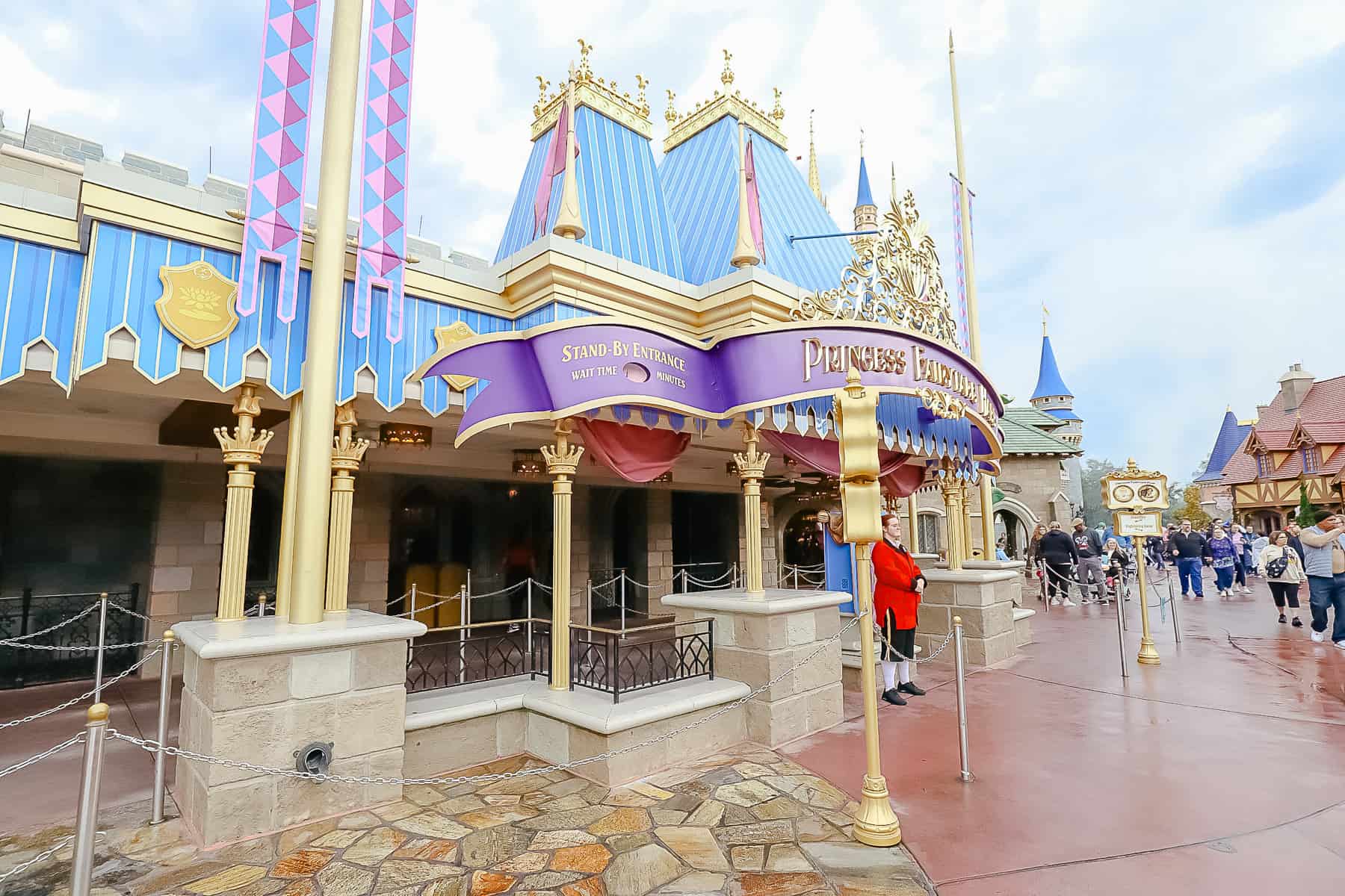 entrance to Princess Fairytale Hall at Magic Kingdom 