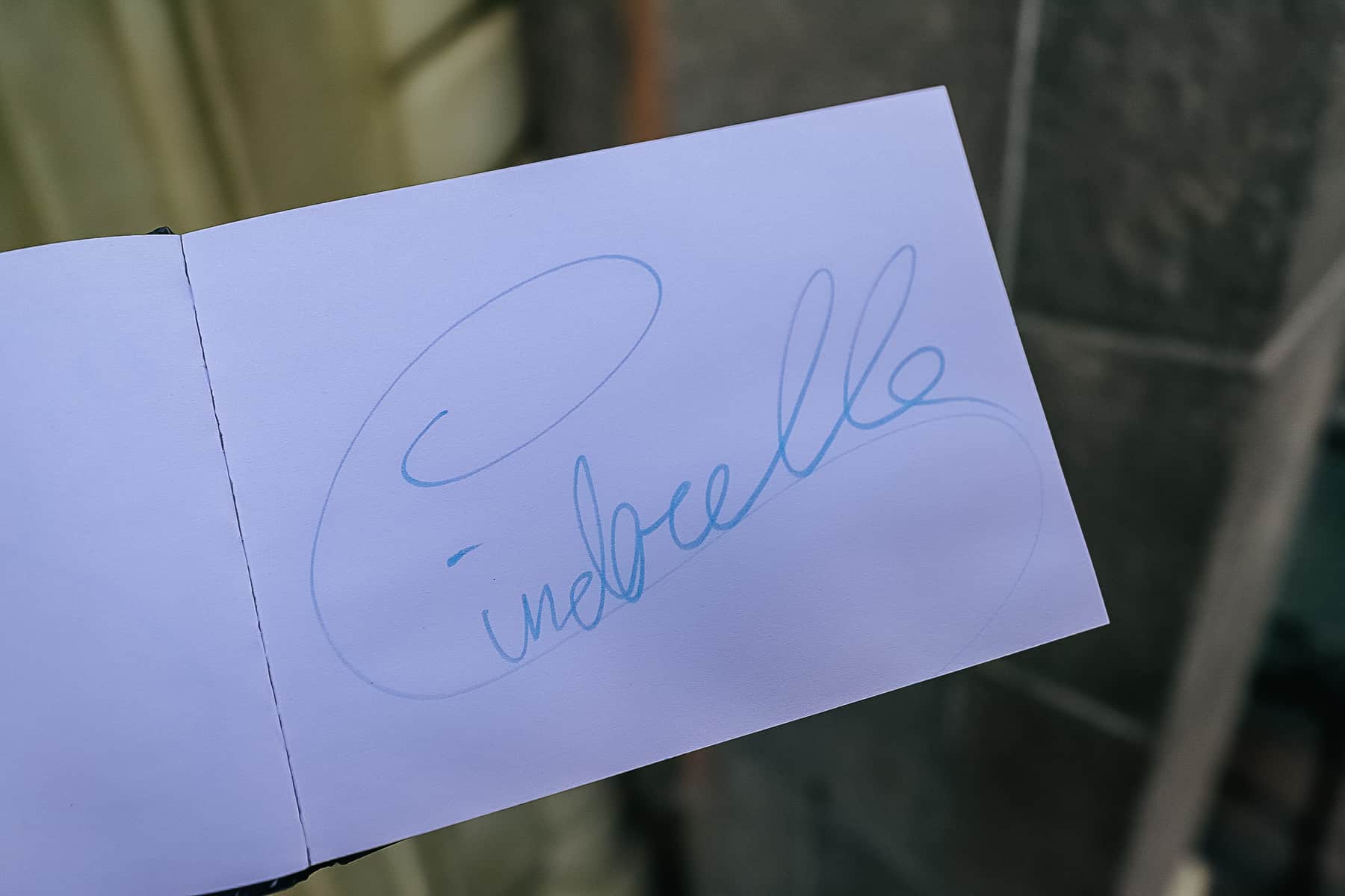 Cinderella's autograph 