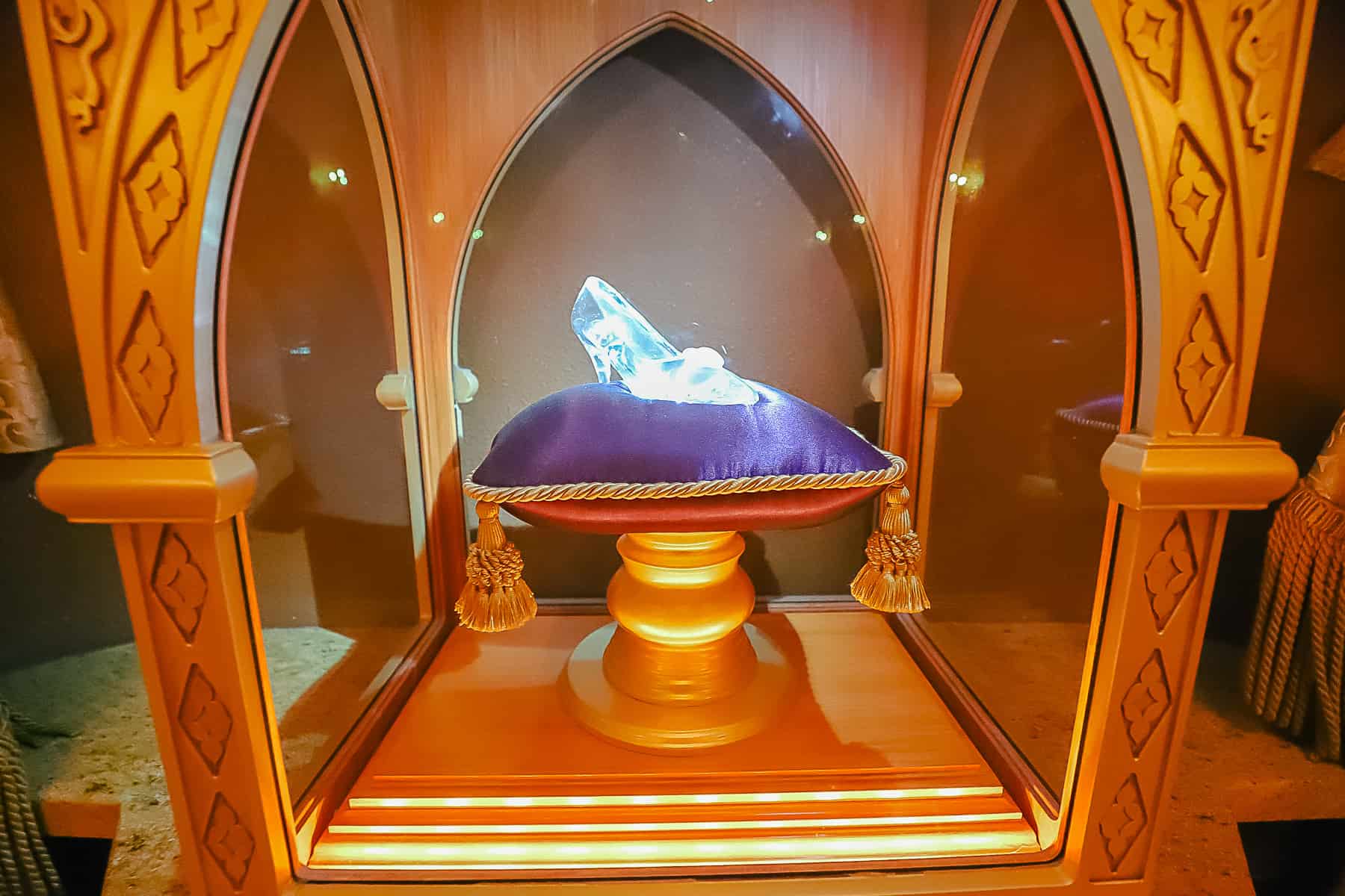 Cinderella Slipper on display at Princess Royal Fairytale Hall