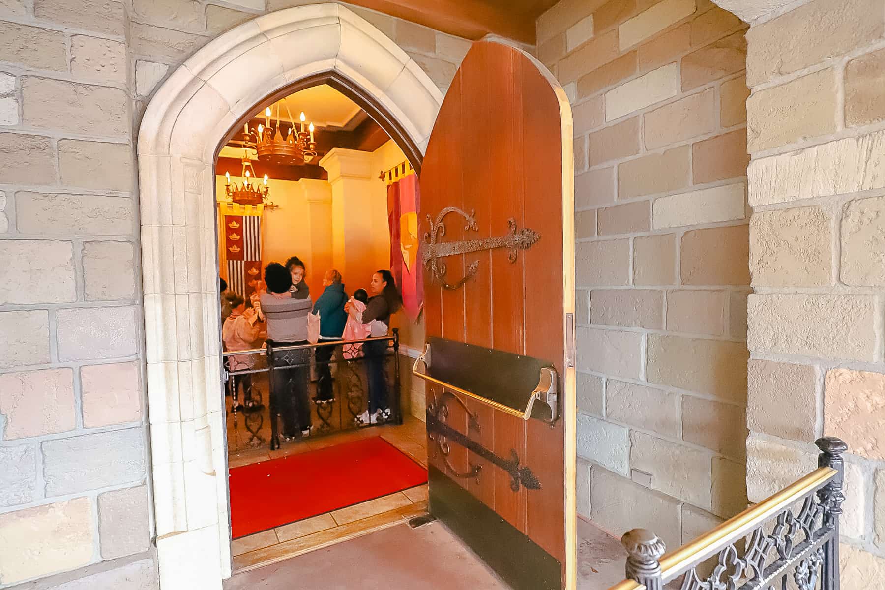 entrance to the interior queue of Princess Fairytale Hall 
