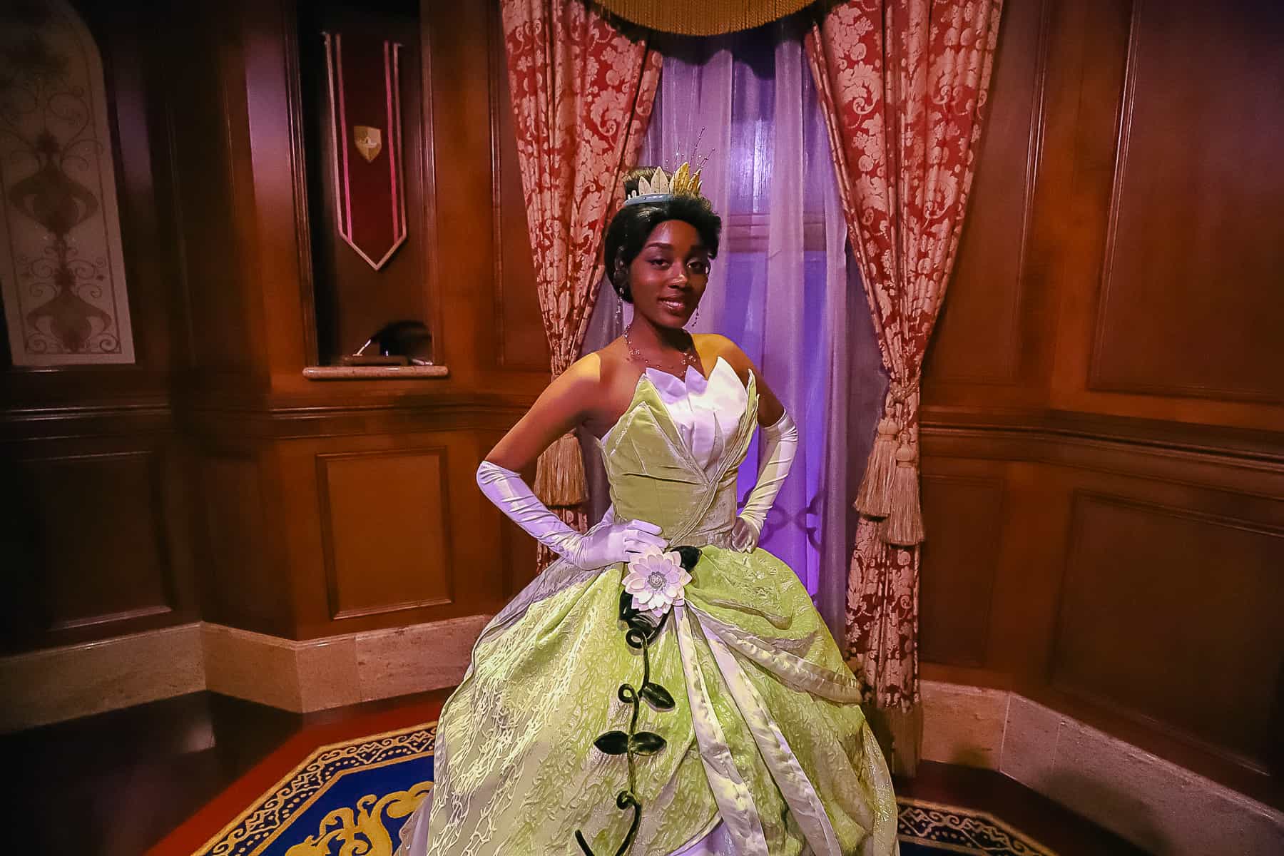 Princess Tiana at Fairytale Hall 