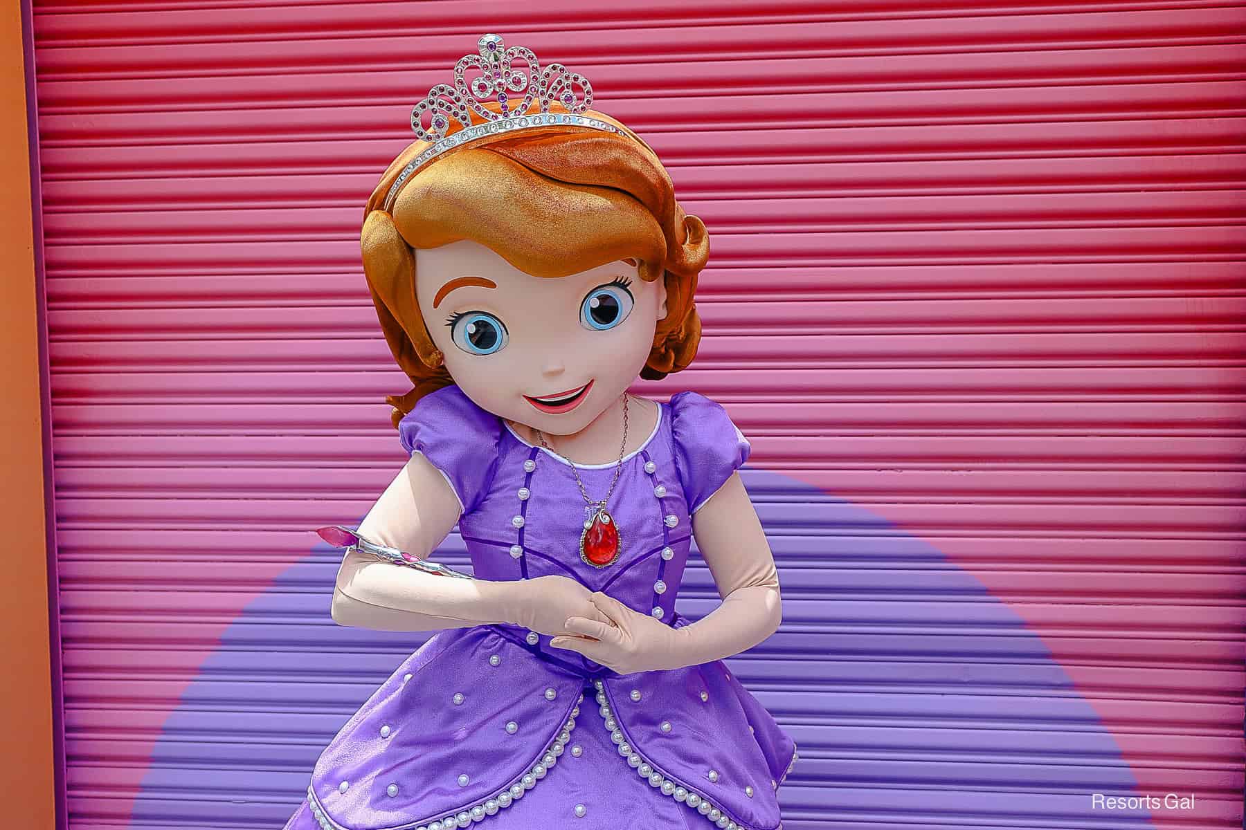 Princess Sofia poses with her wand