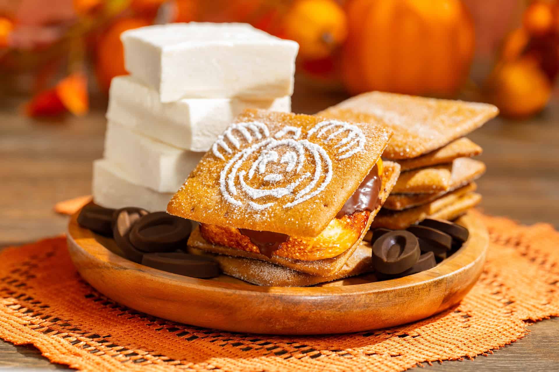 a pumpkin spice s'more