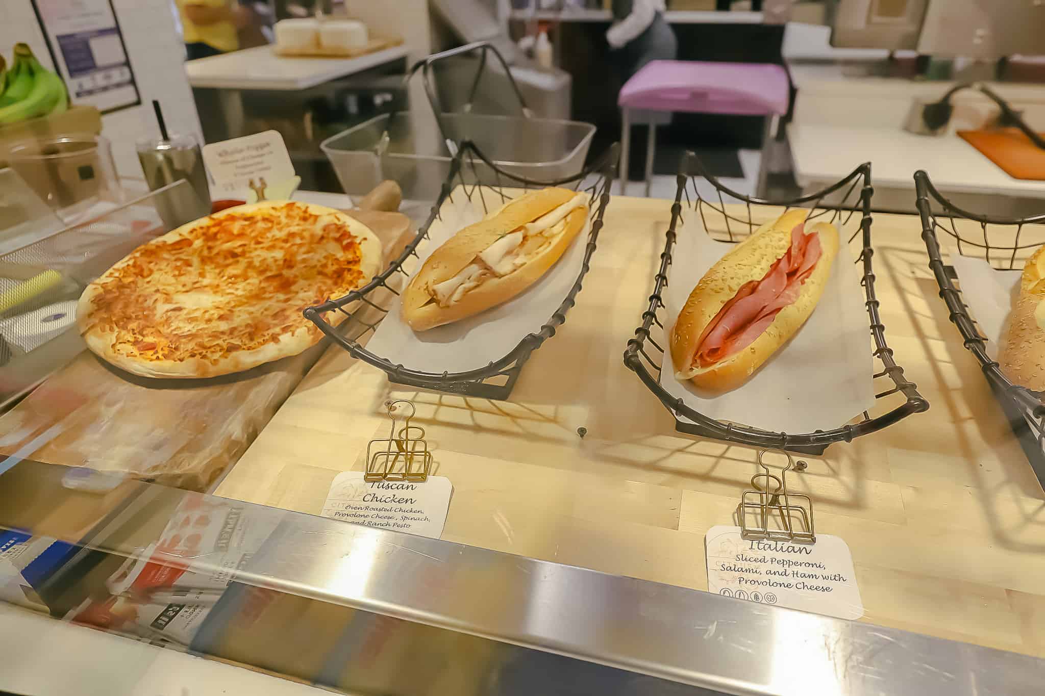 customizable sandwiches at the resort's quick service 