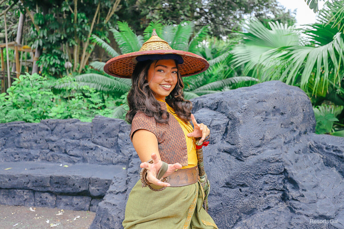 Raya from 'Raya and the Last Dragon' at Disney World