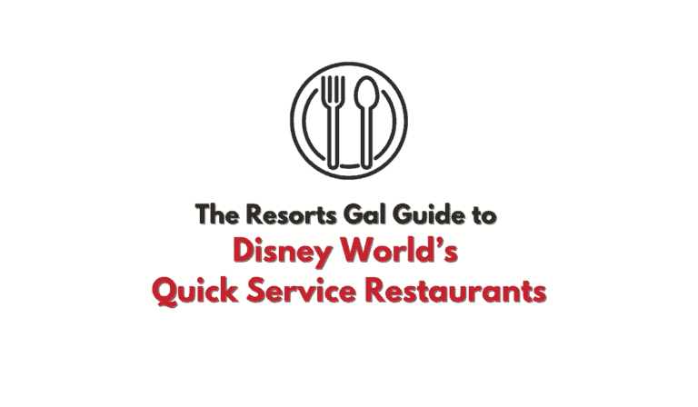 Disney World Quick Service Restaurant List (By Location)