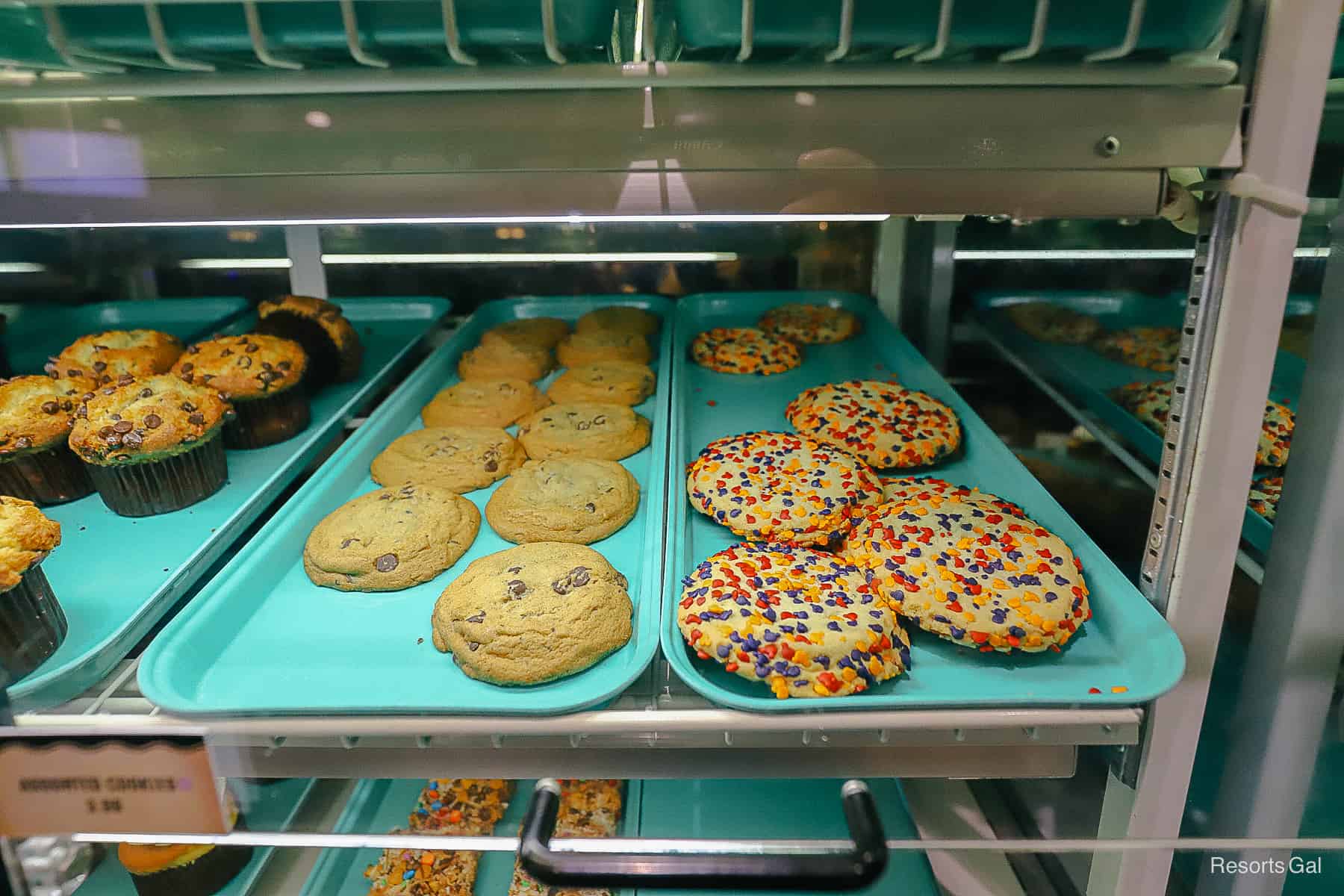 Chocolate Chip Cookies and Cookies covered with Mickey sprinkles 