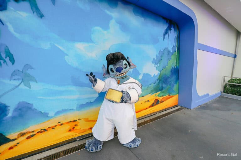 2025 Mickey's Not So Scary Halloween Character List Cover Image features Stitch