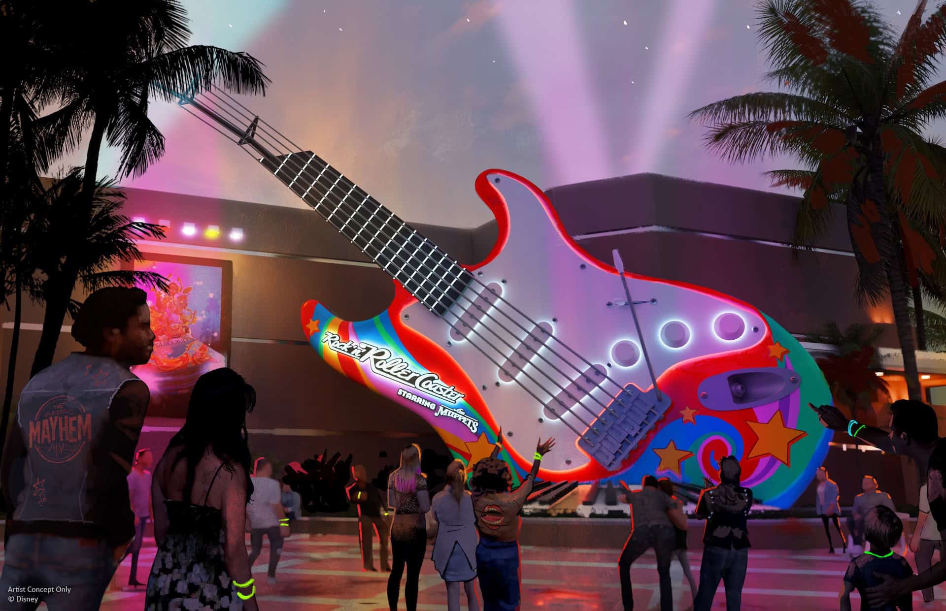 New Entrance and Preshow Concept Art for Rock ‘n’ Roller Coaster Starring the Muppets