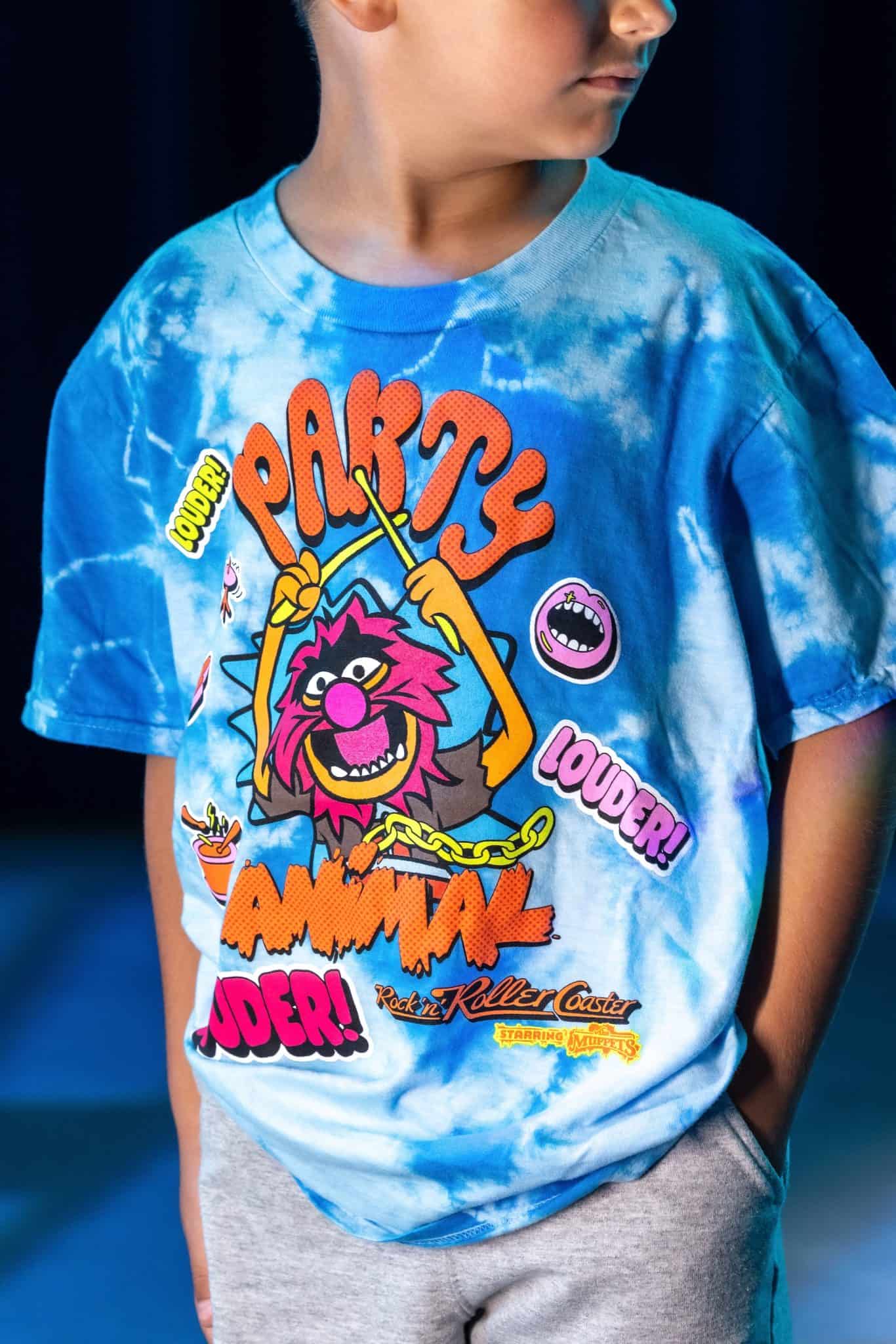 Muppets Youth T-Shirt with Animal playing the drums