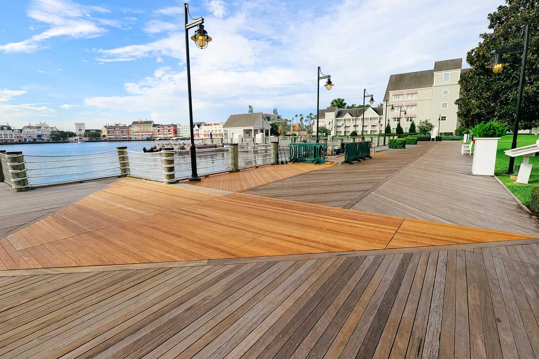 an area where guests run around Crescent Lake