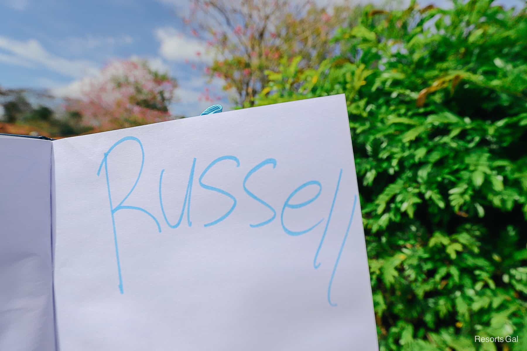 Russell's character signature 
