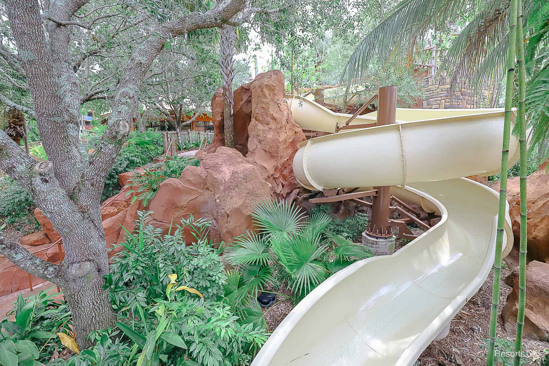 the super twisty slide at Kidani Village