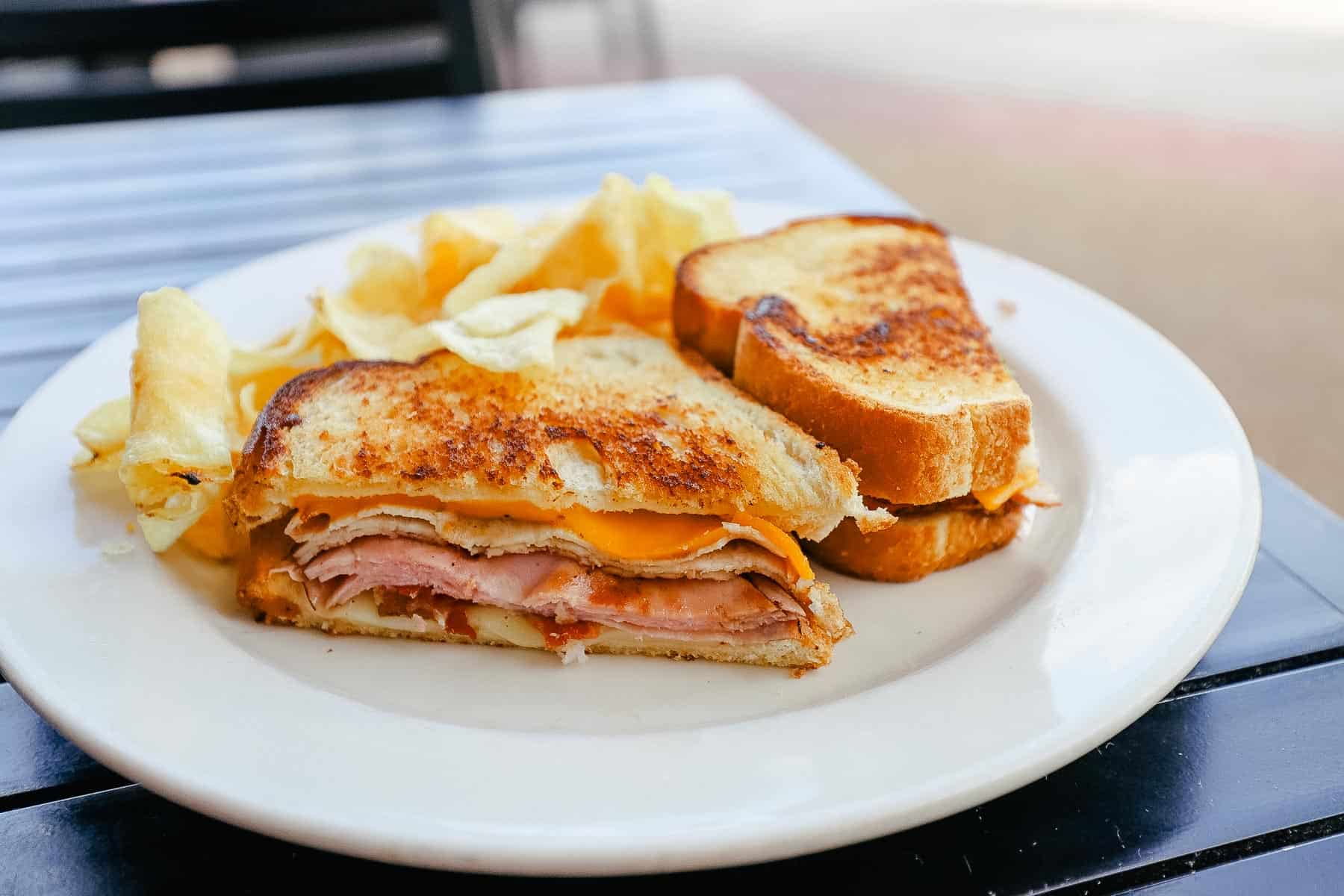 a grilled cheese club sandwich 