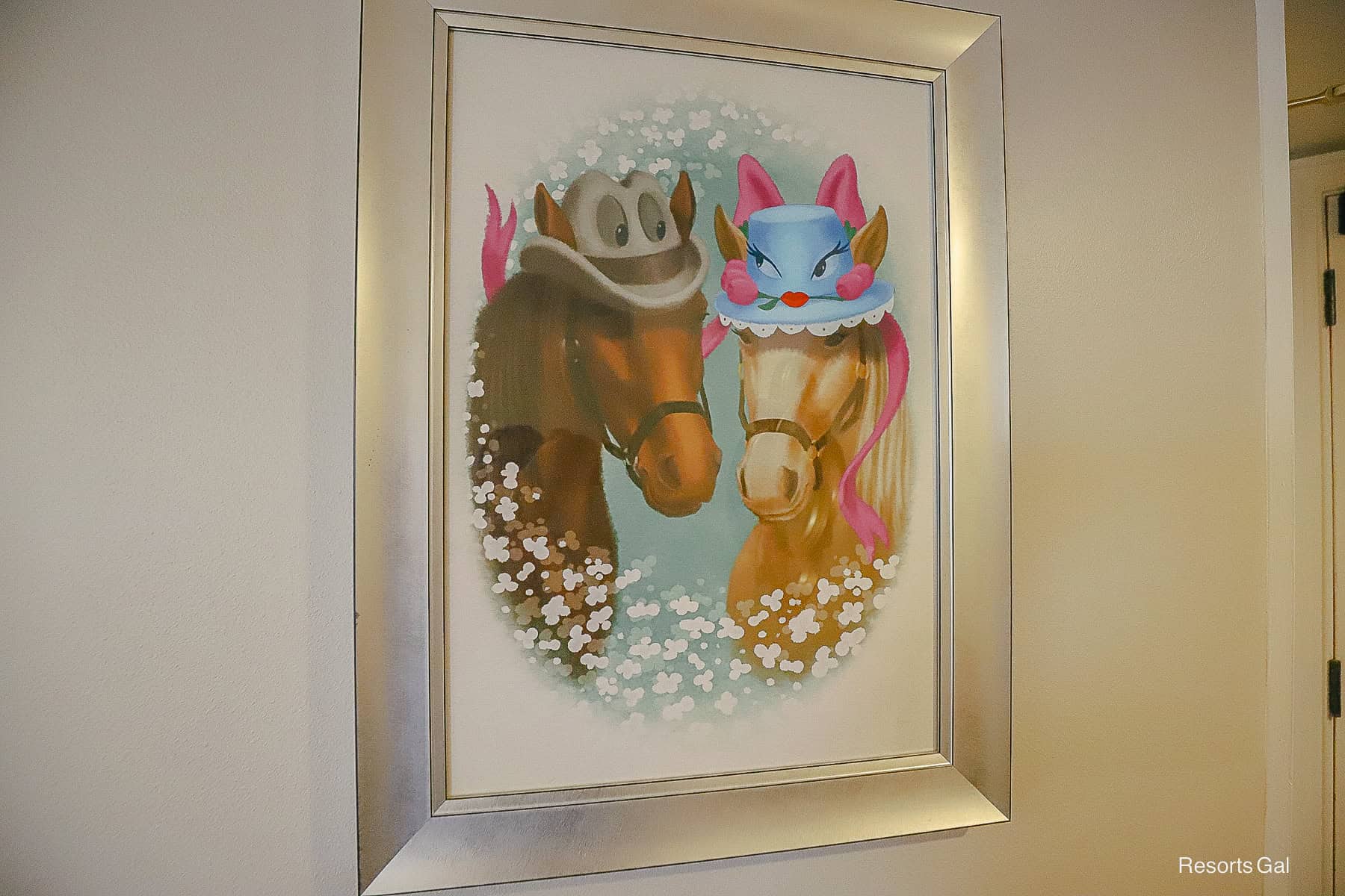 a piece of artwork featuring Johnny Fedora and Alice Blue Bonnet