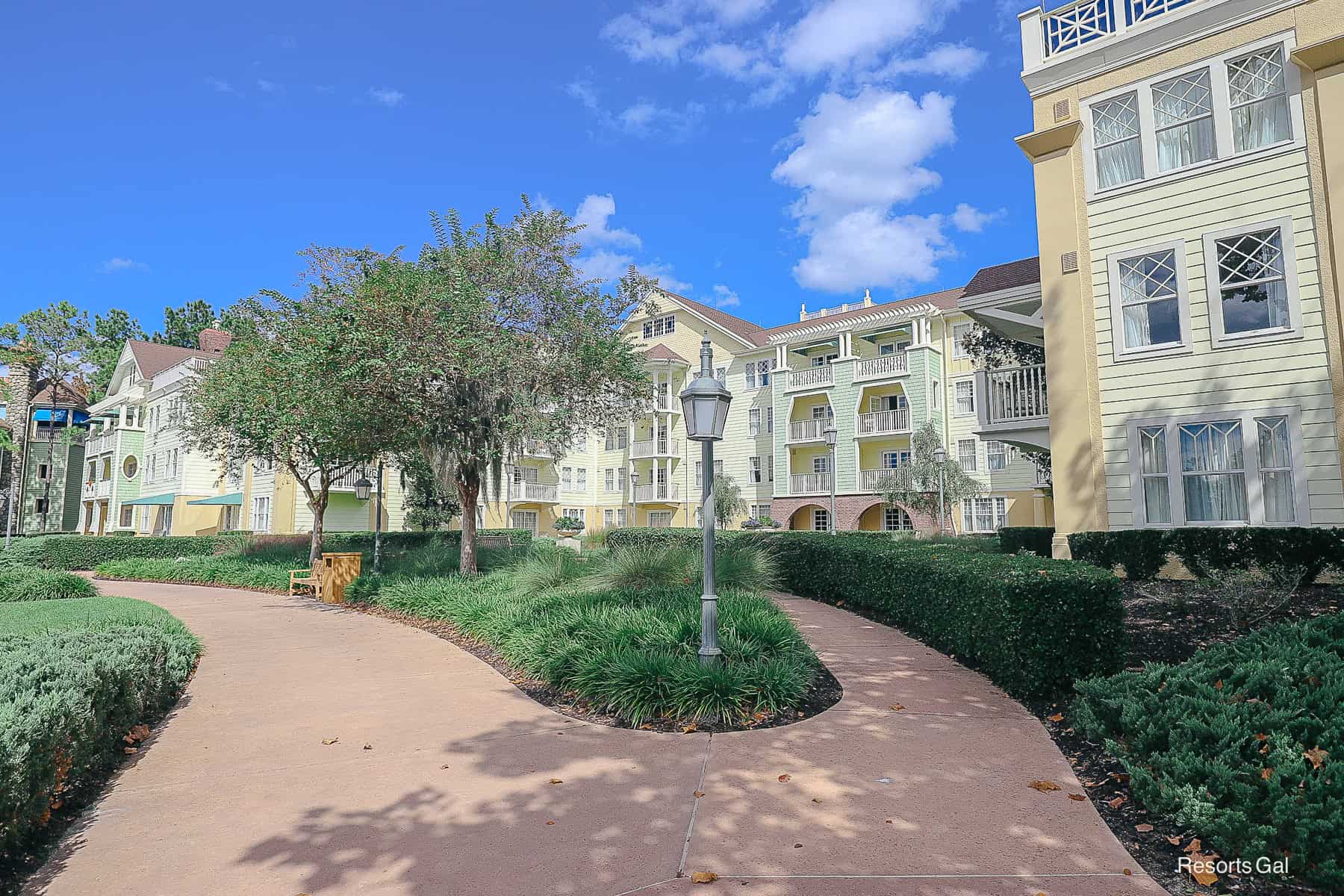 the front of our building at Disney's Saratoga Springs Resort.
