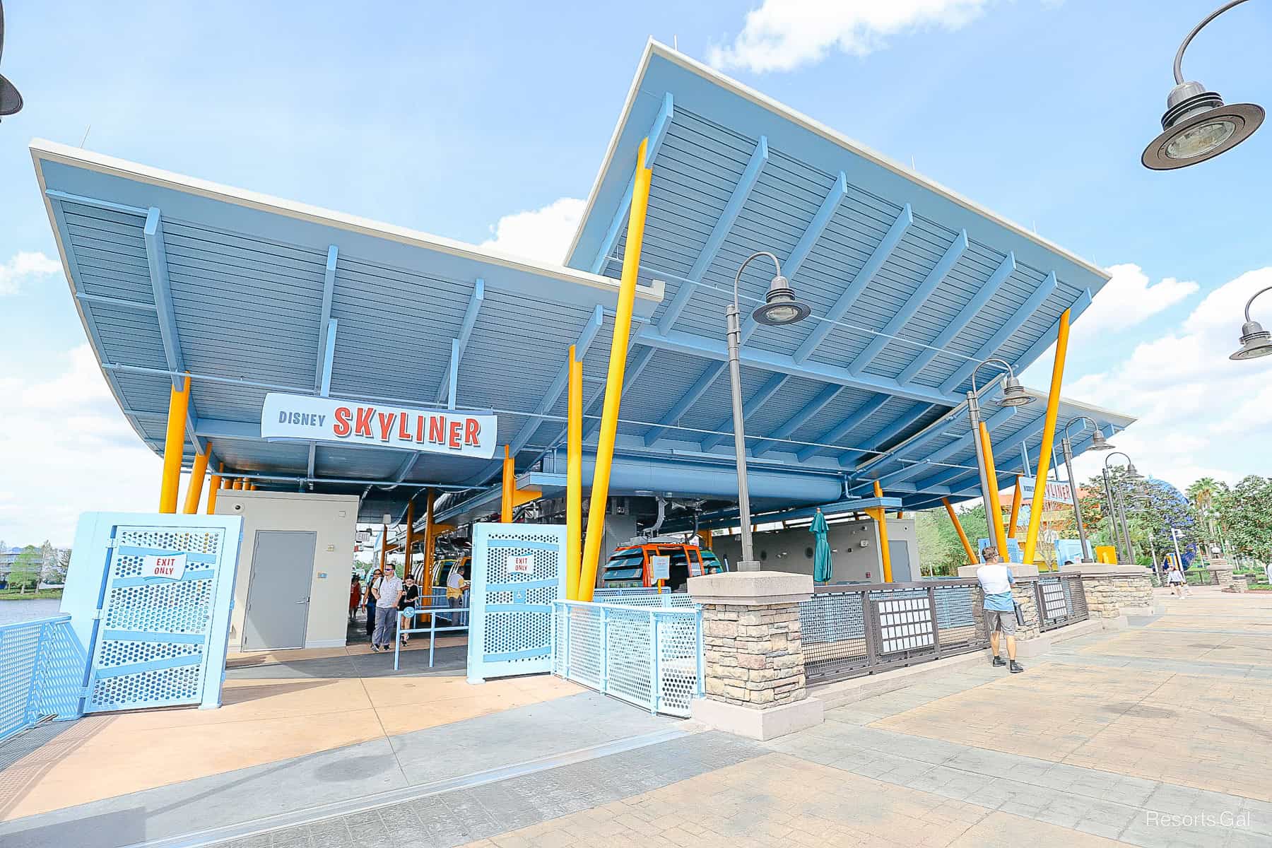 the Skyliner station at the value resorts