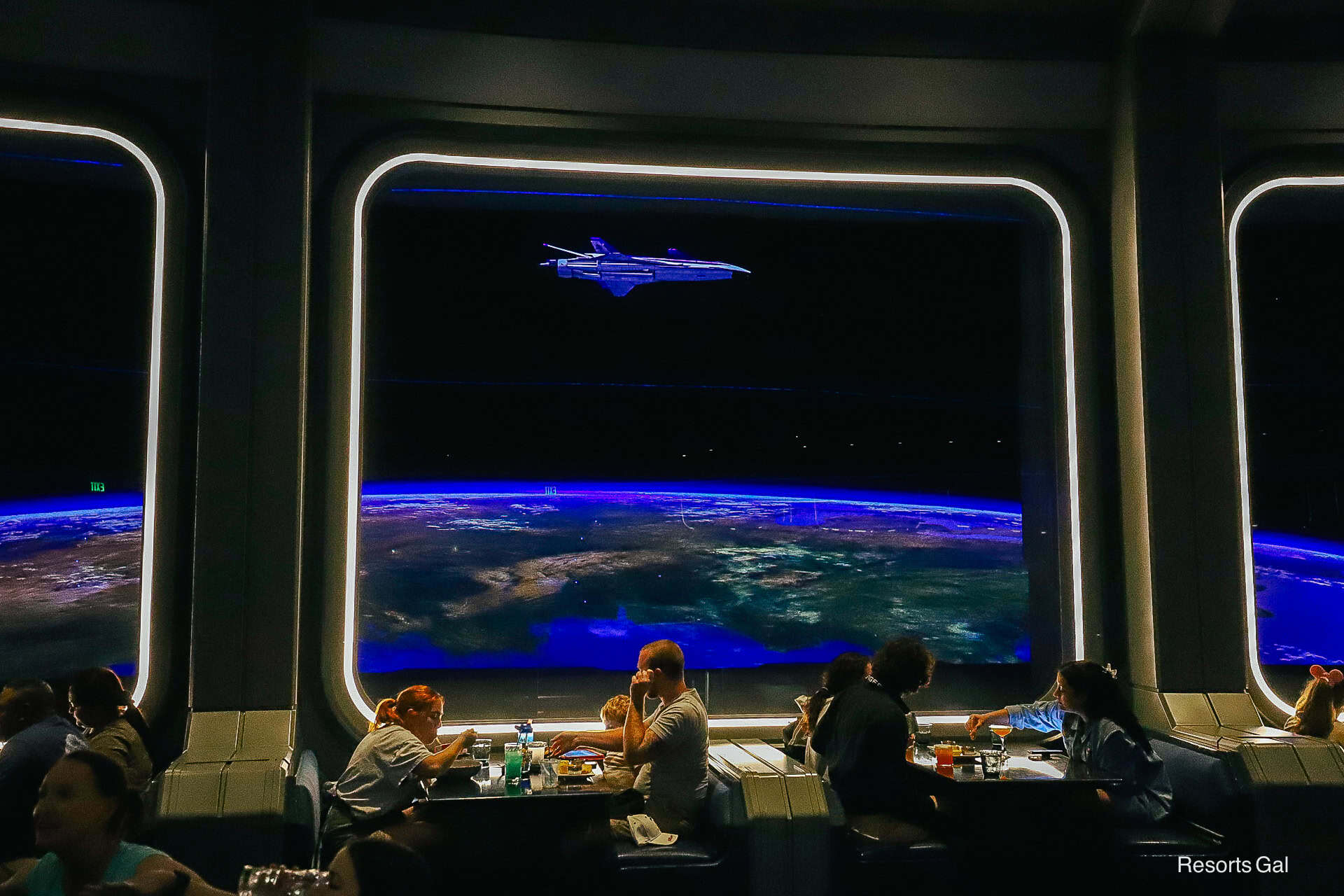 a view from out table looking out to space at Space 220 