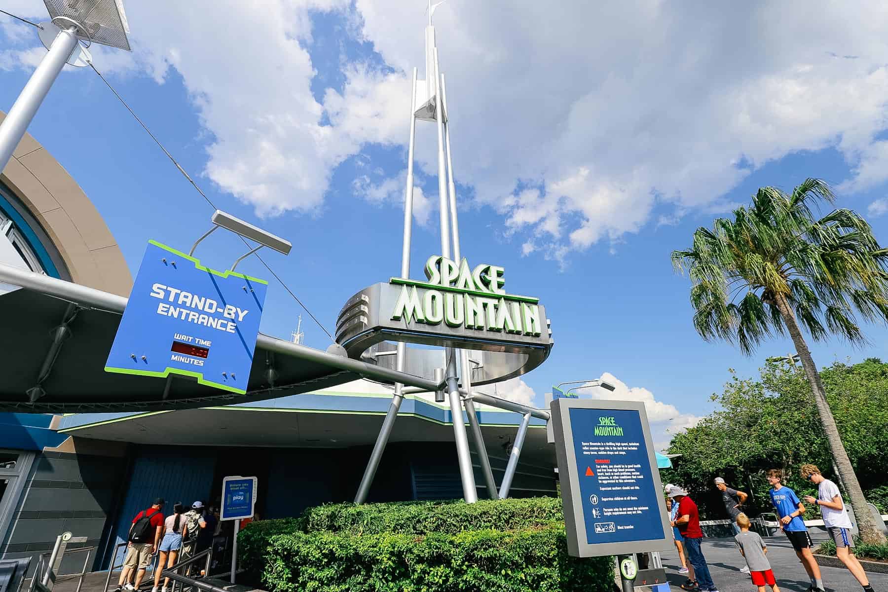 Space Mountain attraction entrance 