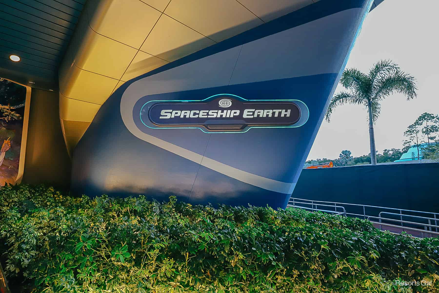 Spaceship Earth Attraction signage 