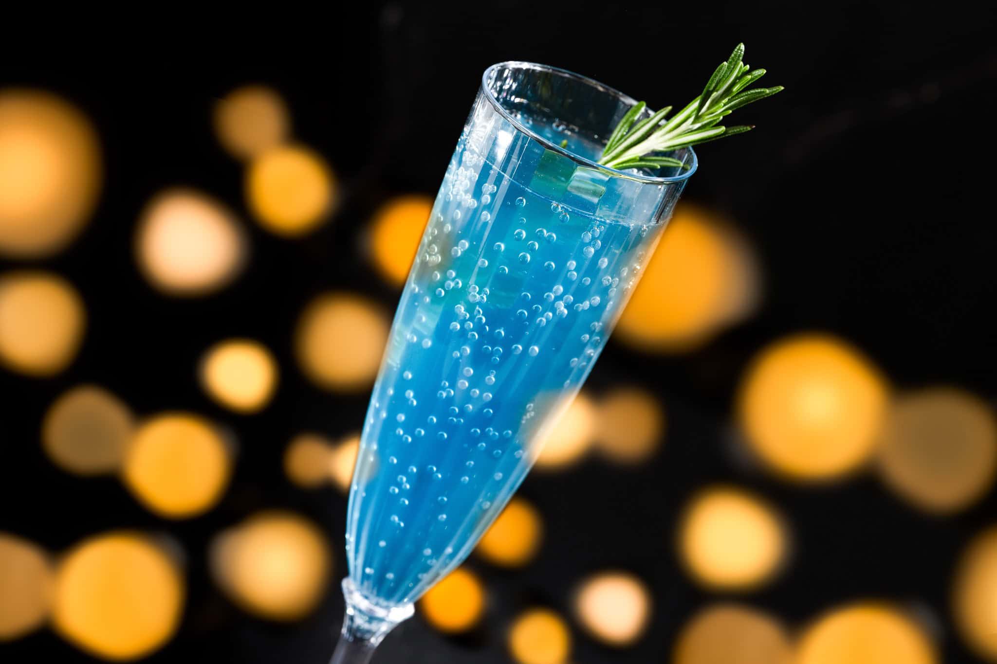 Blue sparkling mimosa 