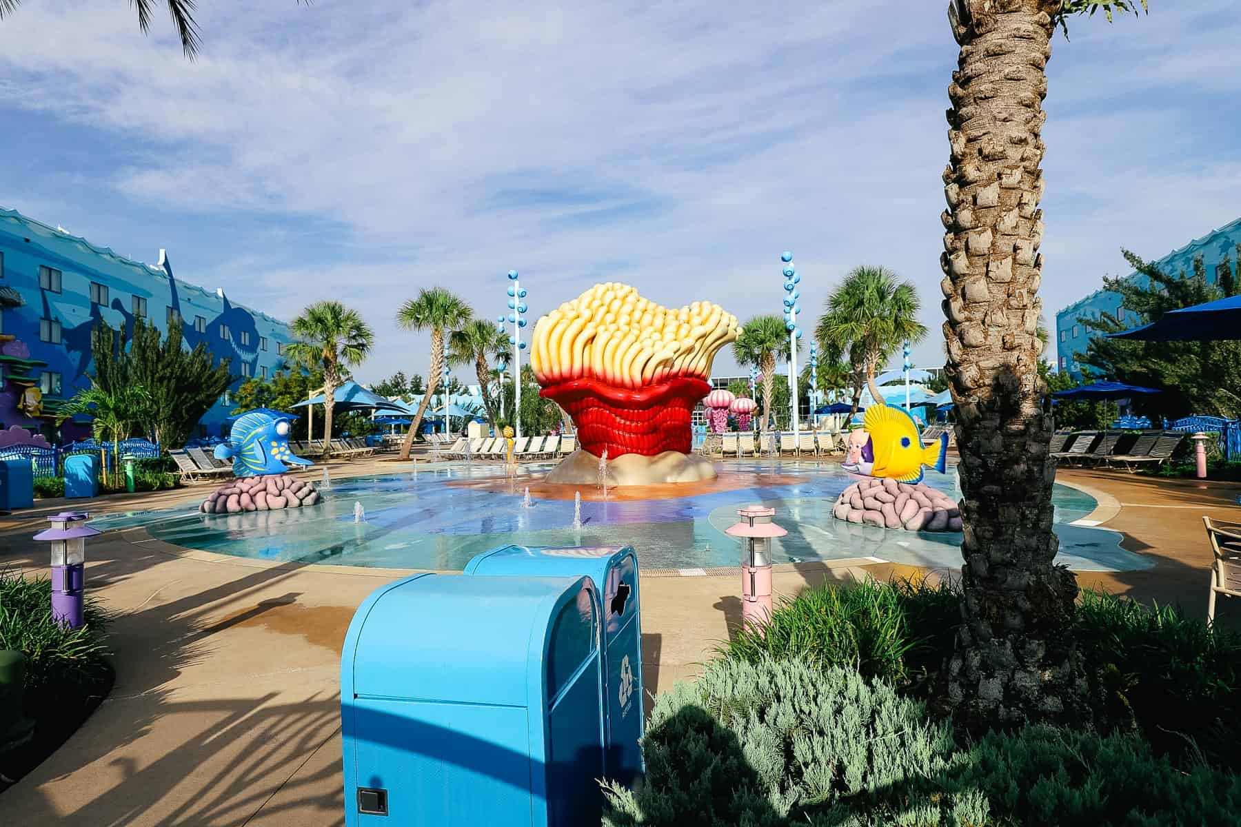 Splash Pad at The Big Blue Pool at Disney World 