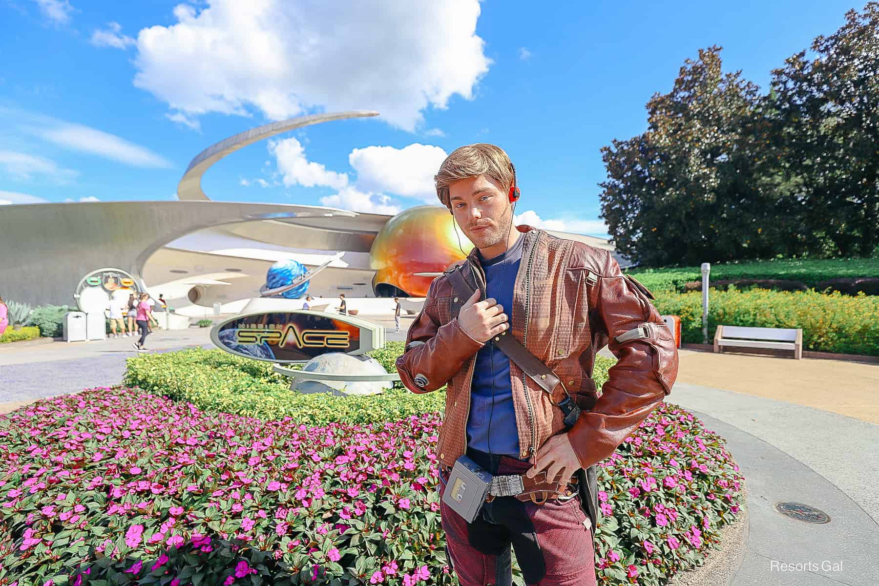 Peter Quill at Epcot 