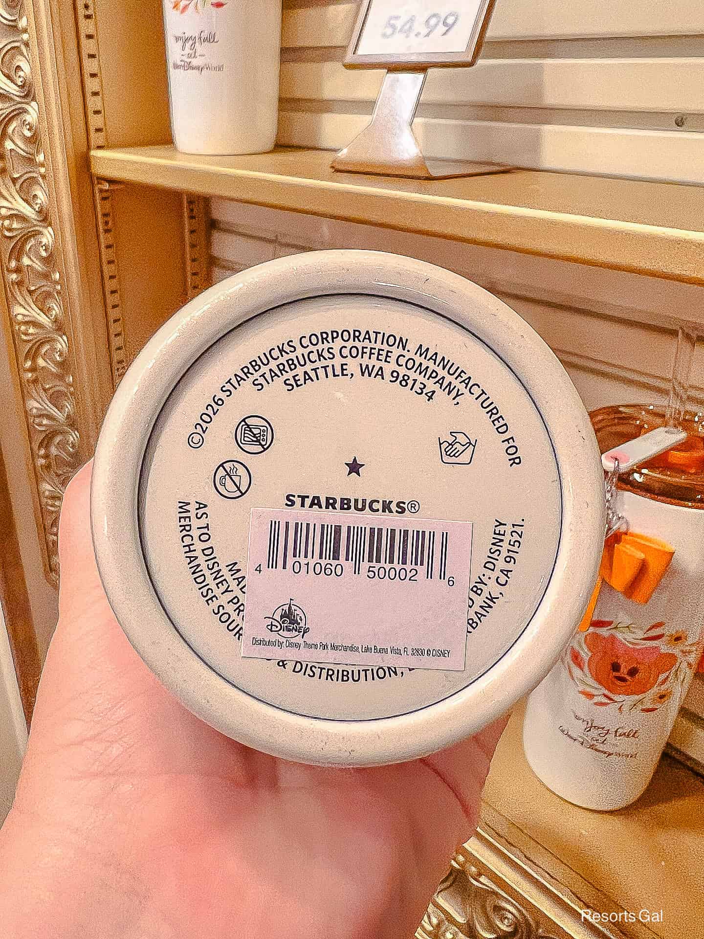 information on the pumpkin spice tumbler says no microwave, no hot items, and hand wash only
