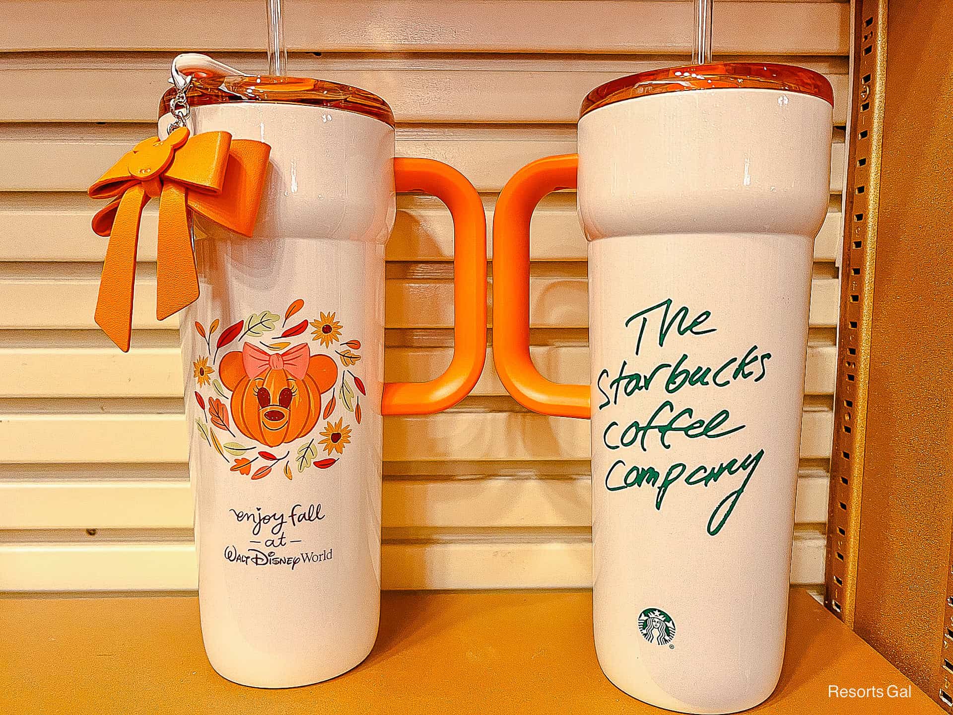 Enjoy Fall Disney Starbucks Pumpkin Spice tumbler