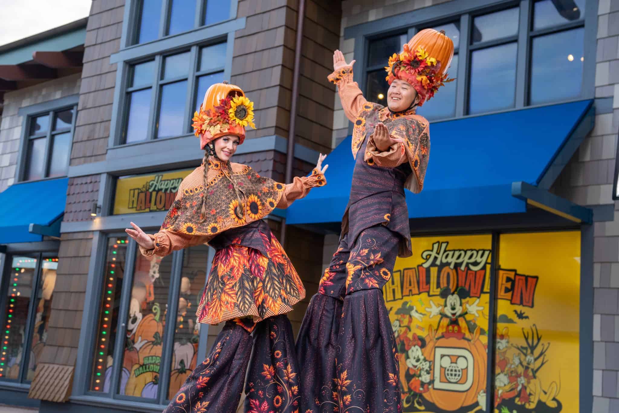 Pumpkin Stilt Walkers at Disney Springs this Fall 2026