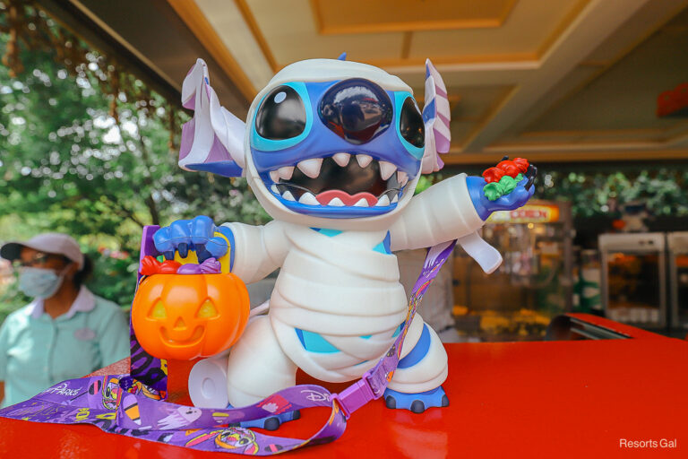 Photos: Stitch Mummy Popcorn Bucket Debuts at Magic Kingdom