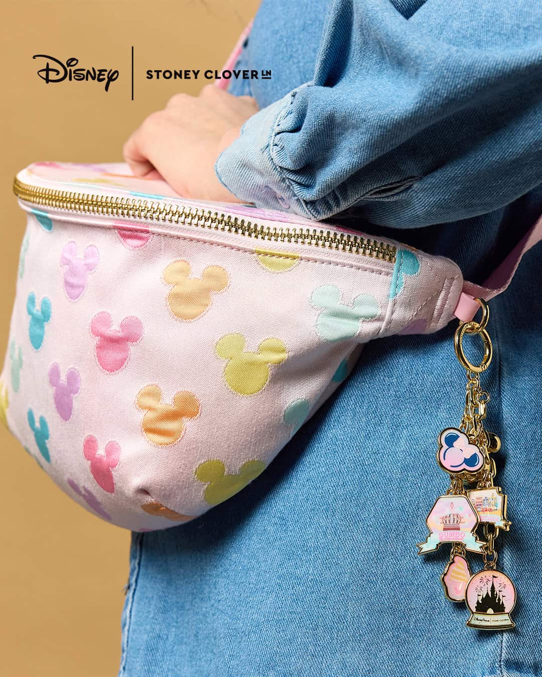 a fanny pack from the Mickey Icon Jacquard collection from Stoney Clover Lane and Disney 