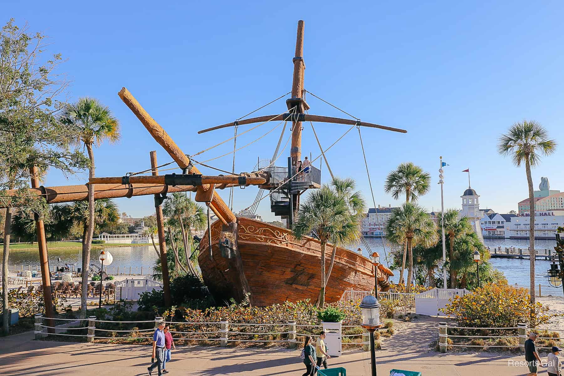 the shipwreck, the Albatross, as seen from the sundeck