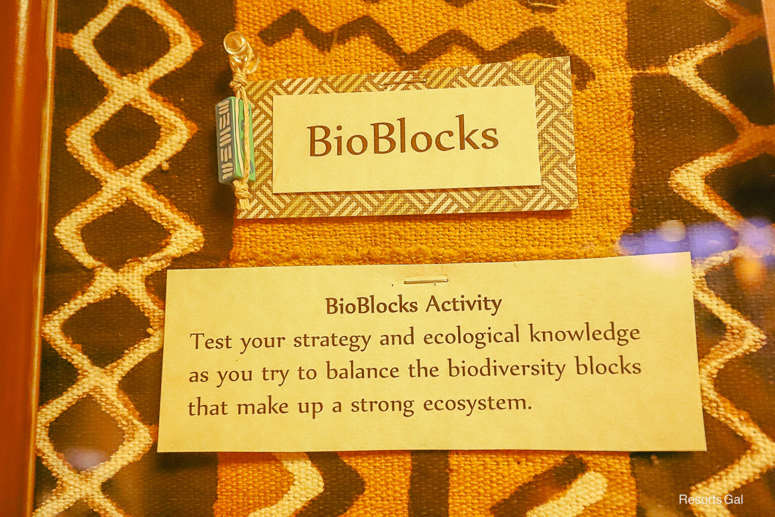 Bioblocks Activity Disney String of Memories (A Recreational Activity at Disney's Animal Kingdom ...