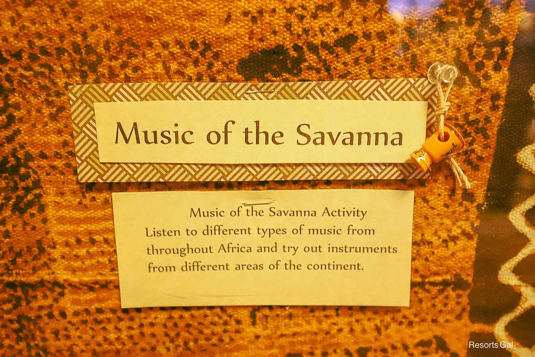 the Music of the Savanna portion and bead for String of Memories 