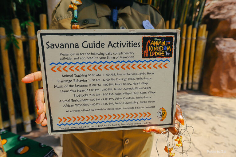 String of Memories (A Recreational Activity at Disney’s Animal Kingdom Lodge)