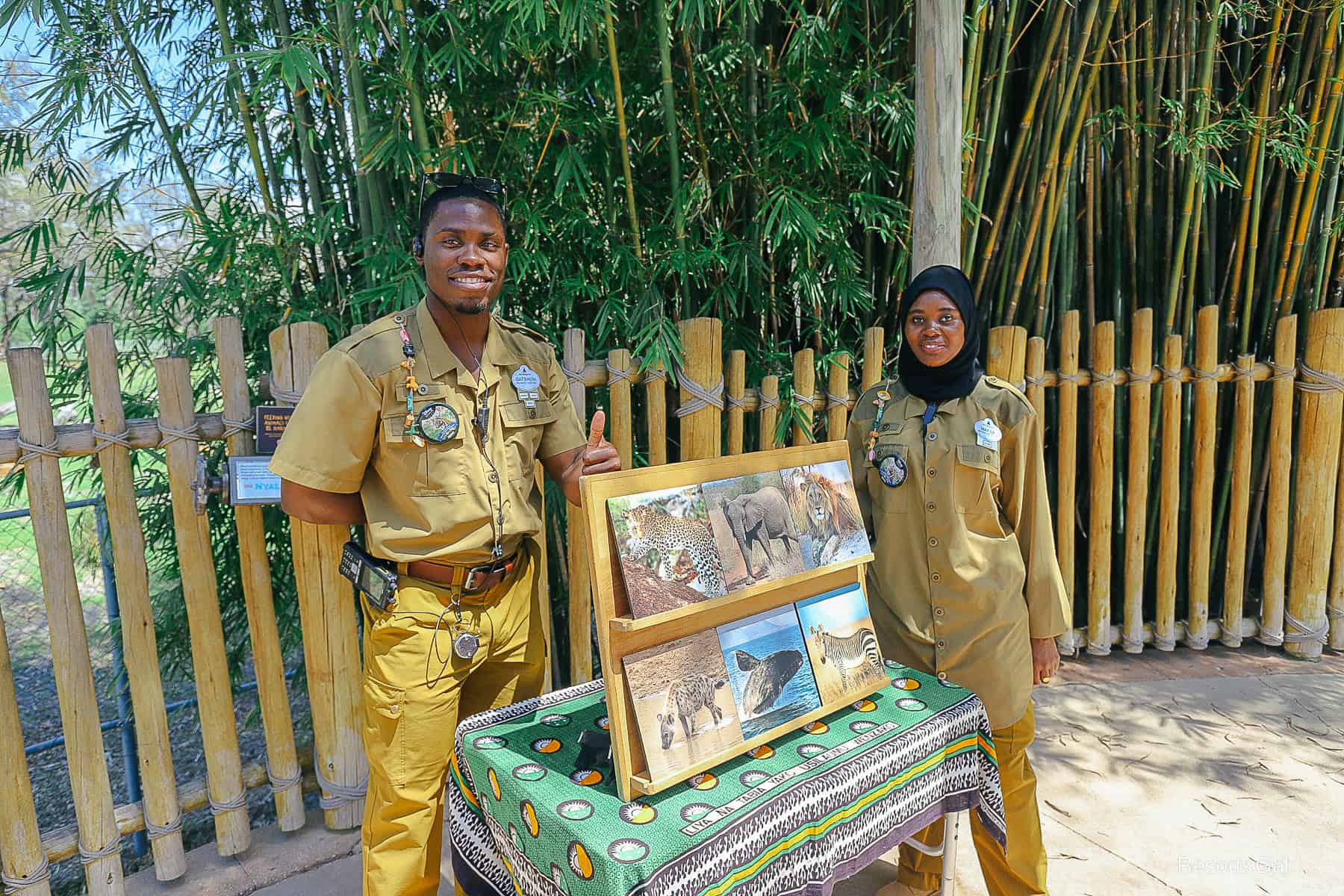 two cultural representatives at String of Memories activity 