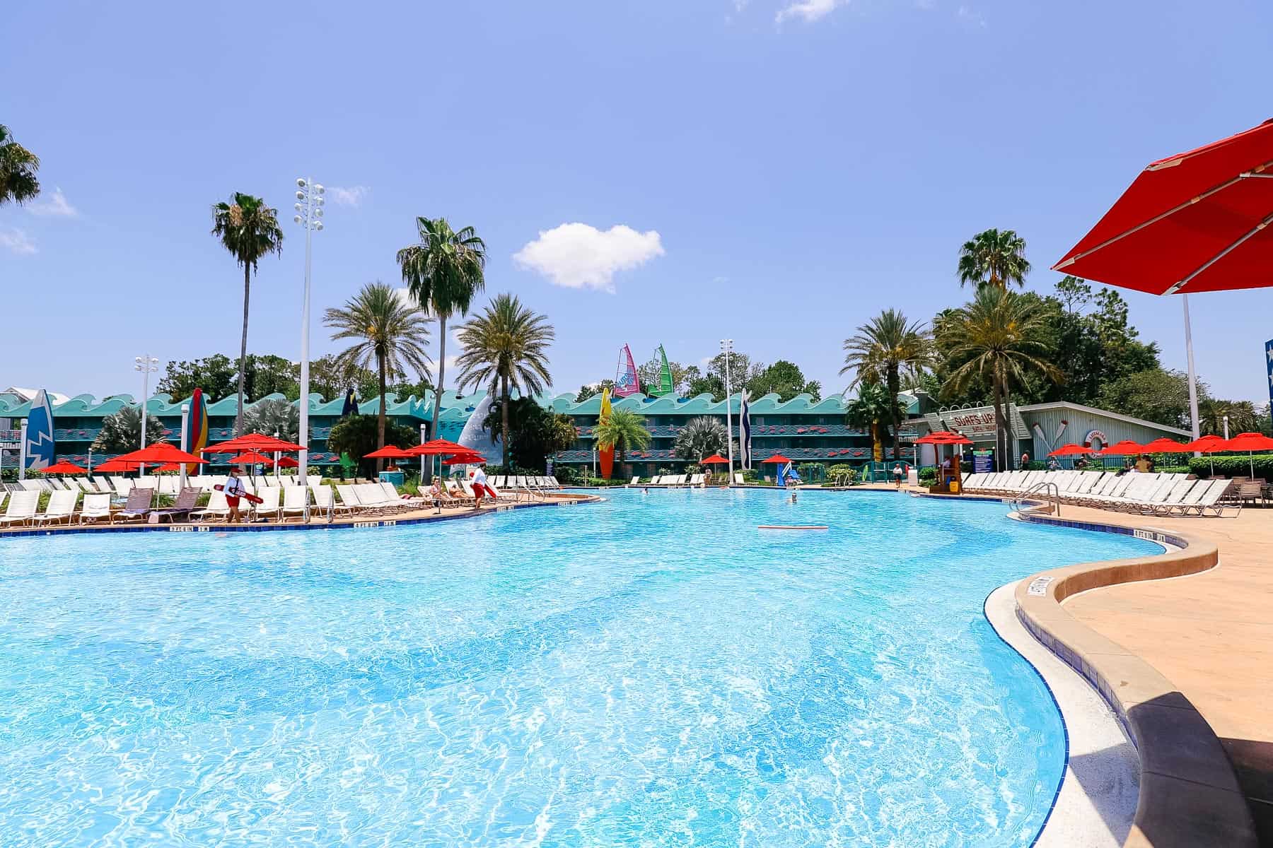 Surfboard Pool at Disney's All-Star Sports 