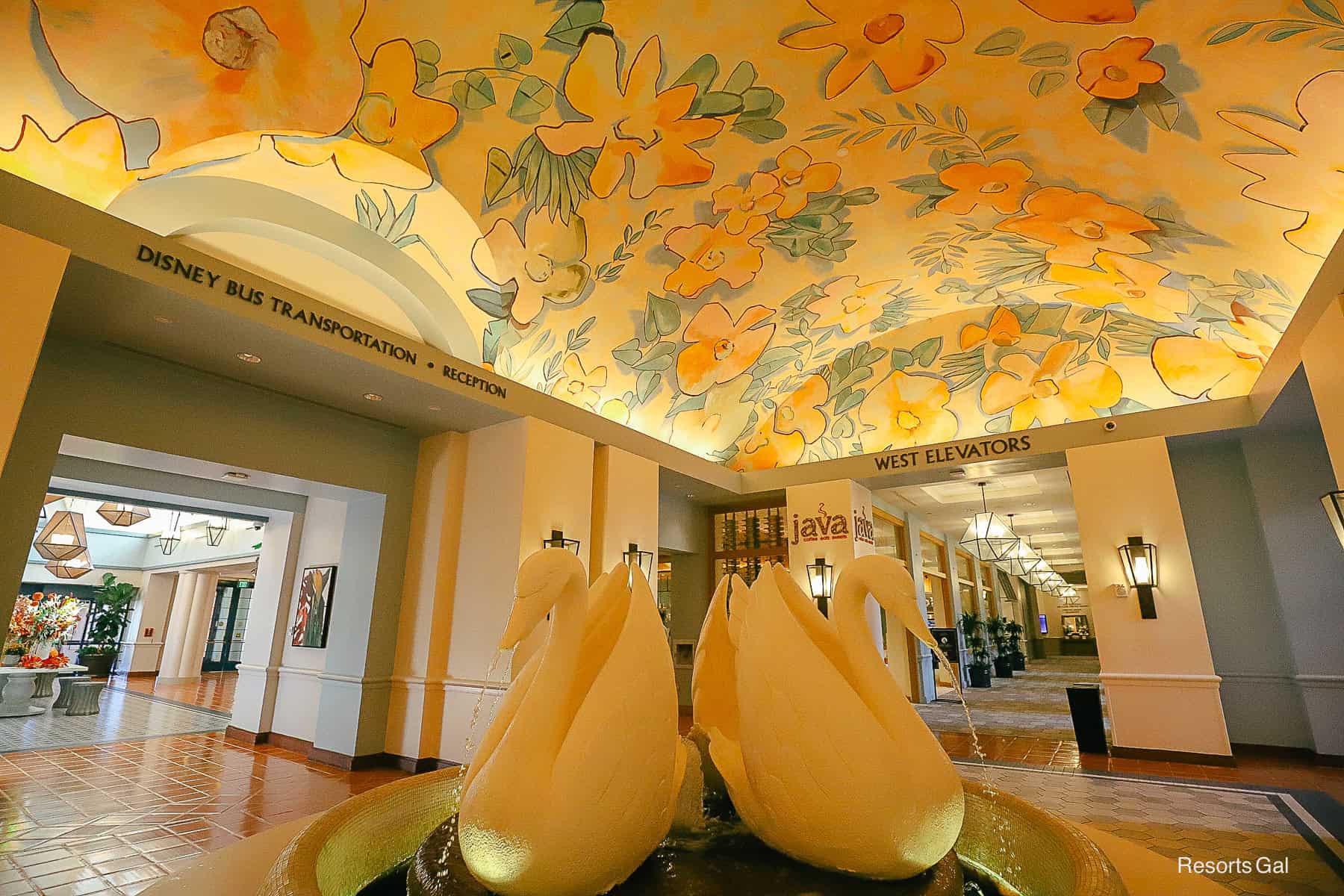 the interior photo of the Swan Hotel