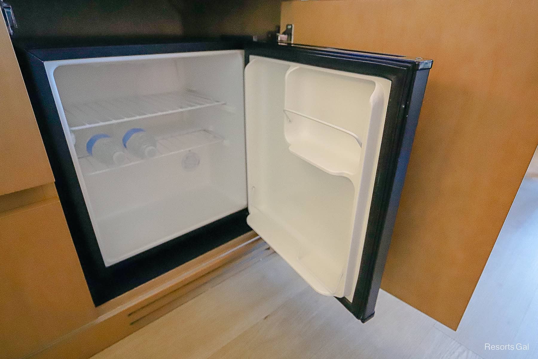 the mini fridge 