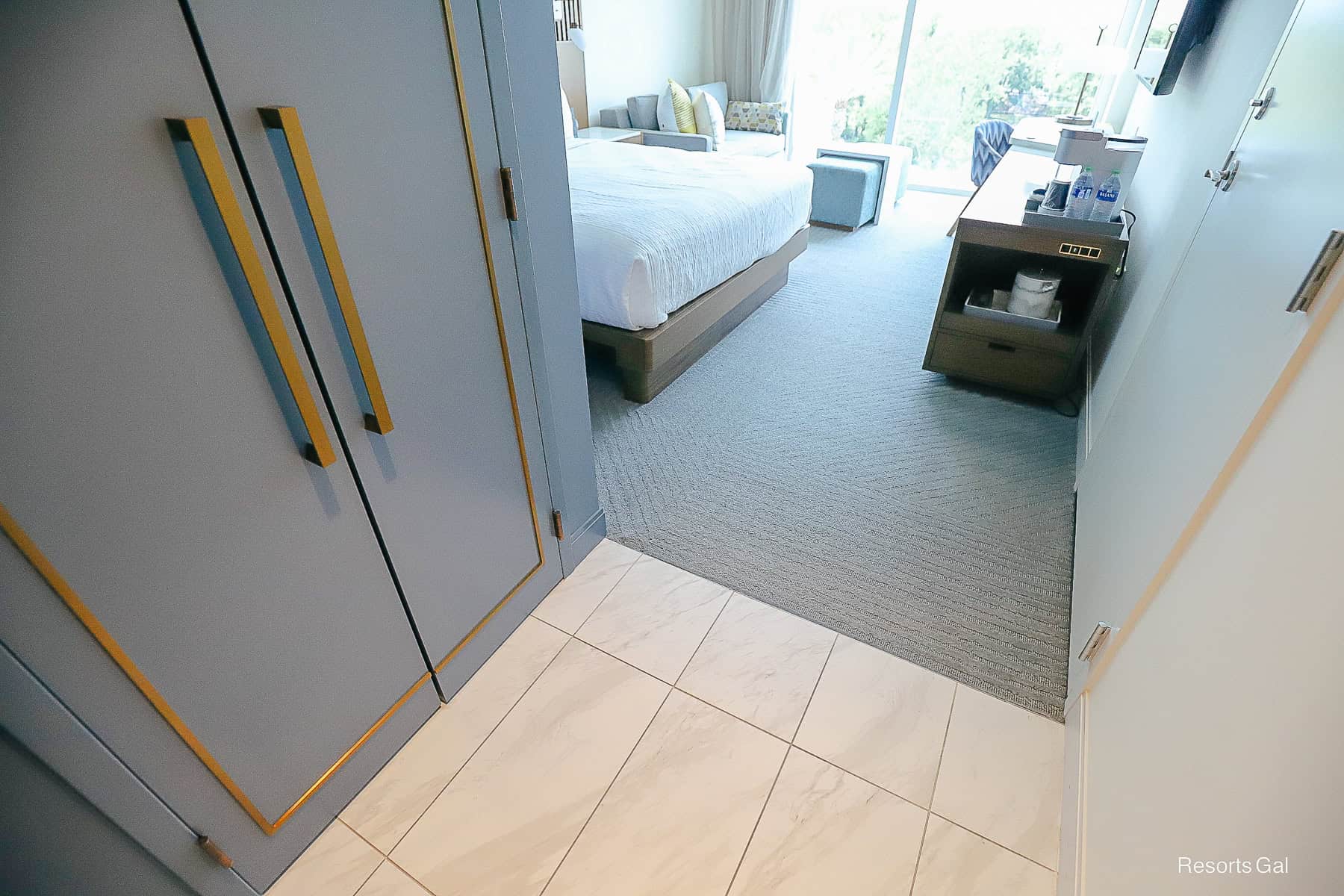double doors to a closet