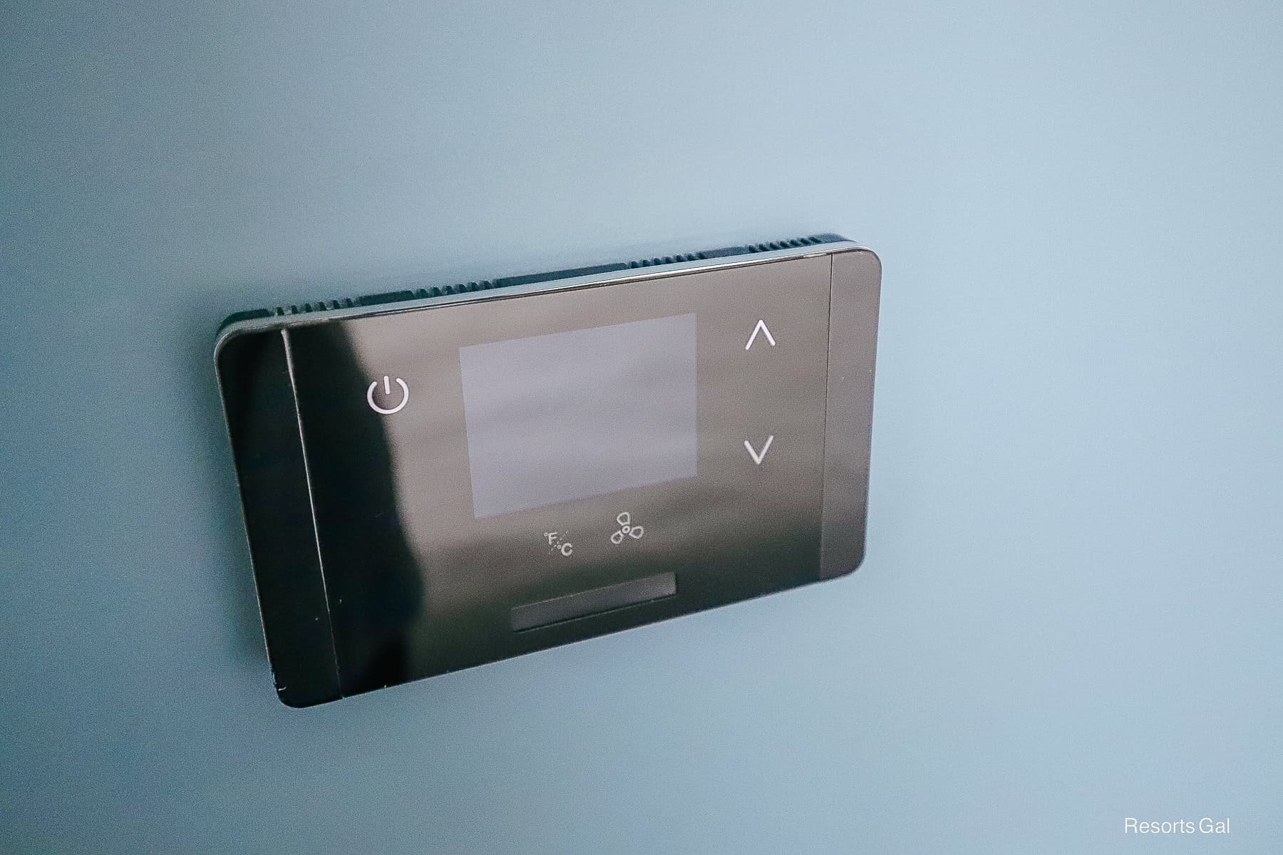 a touchscreen thermostat