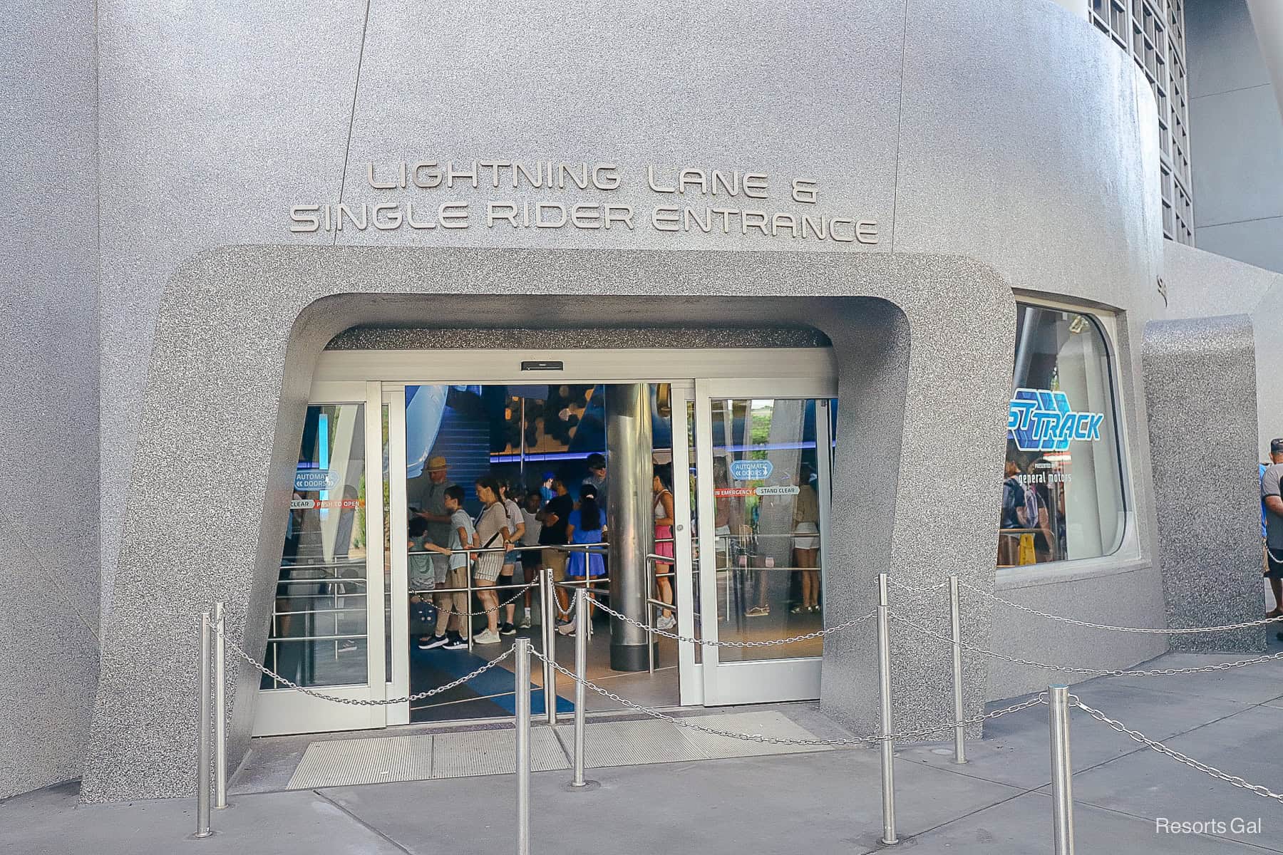 the Lightning Lane and Single Rider entrance at Epcot