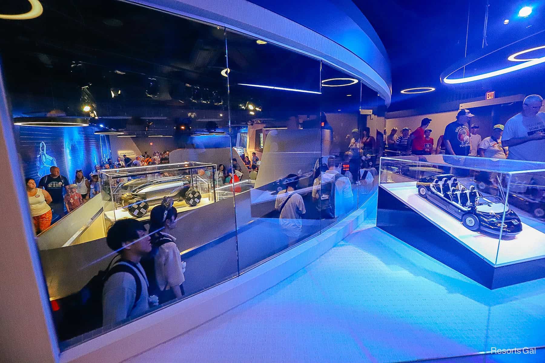 guests waiting in the pre-show queue 