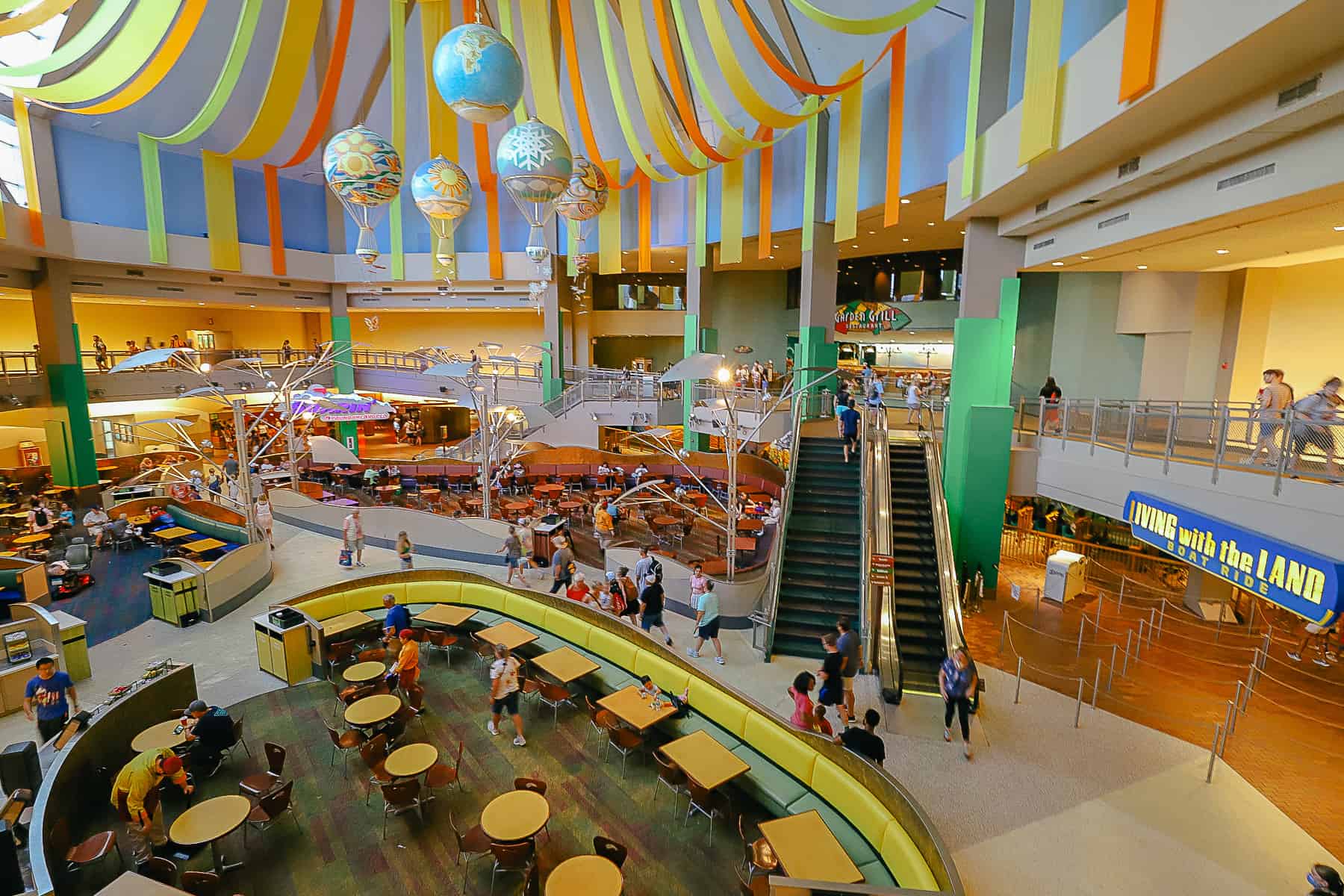 the interior of the Land Pavilion a Epcot 