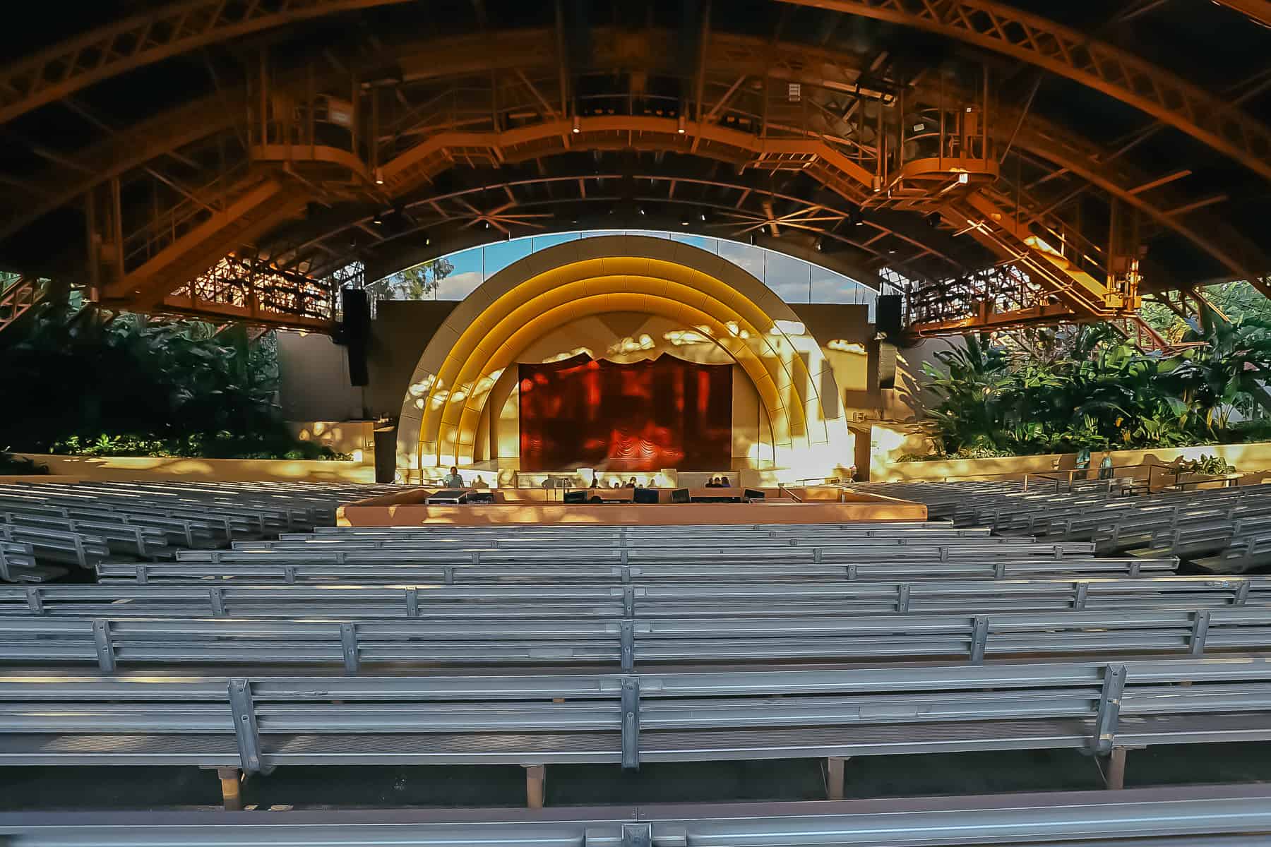 an empty theater before the next show begins 